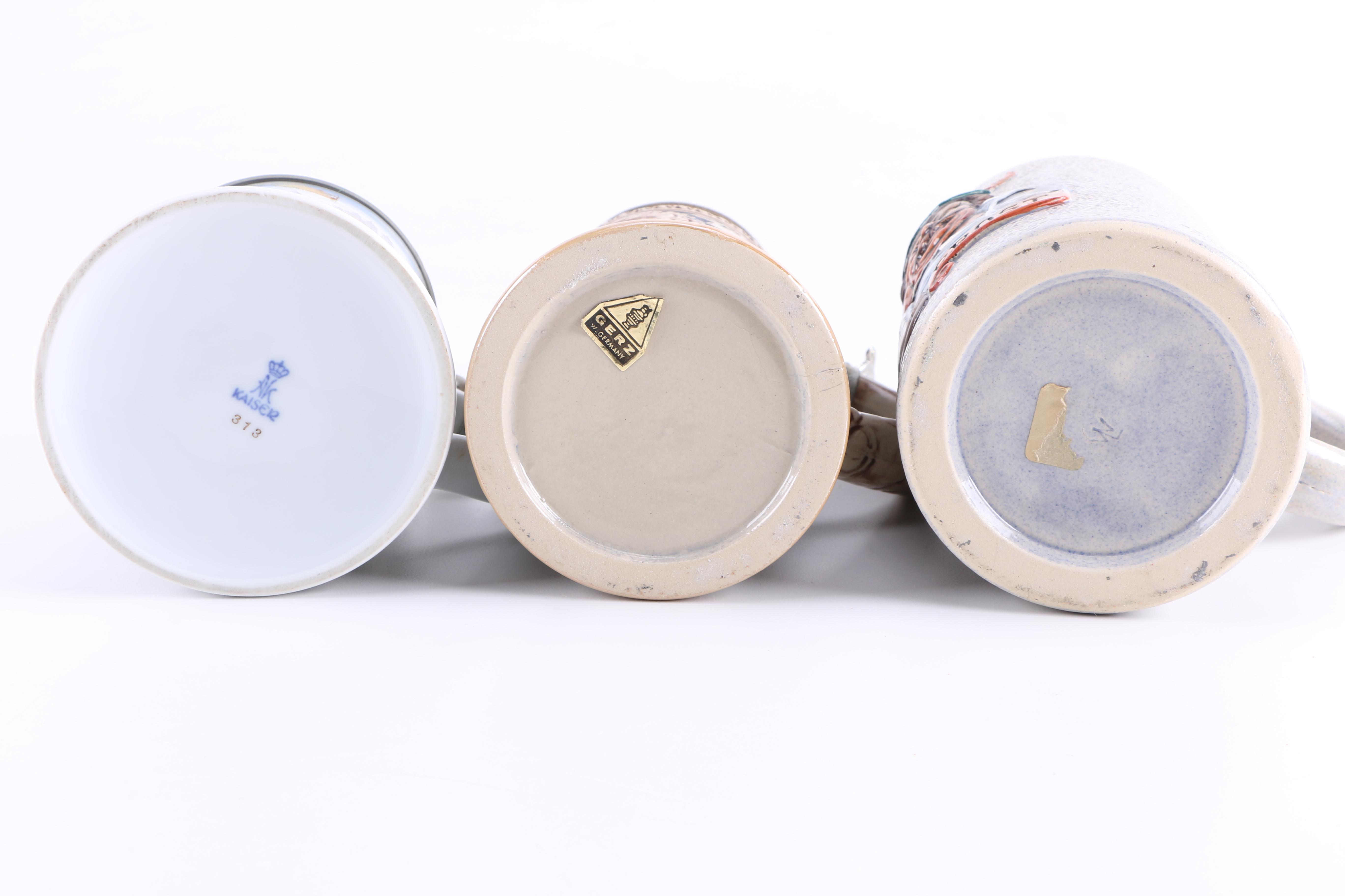 Stoneware Beer Steins Featuring Hofbräuhaus