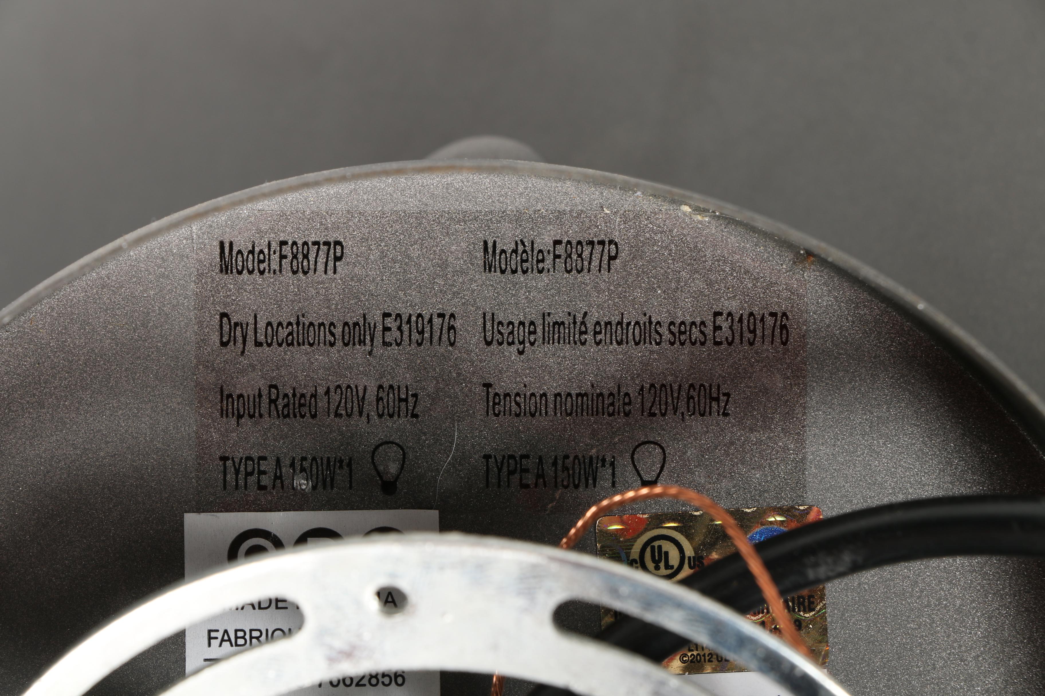 Grey Metal Pendant Light