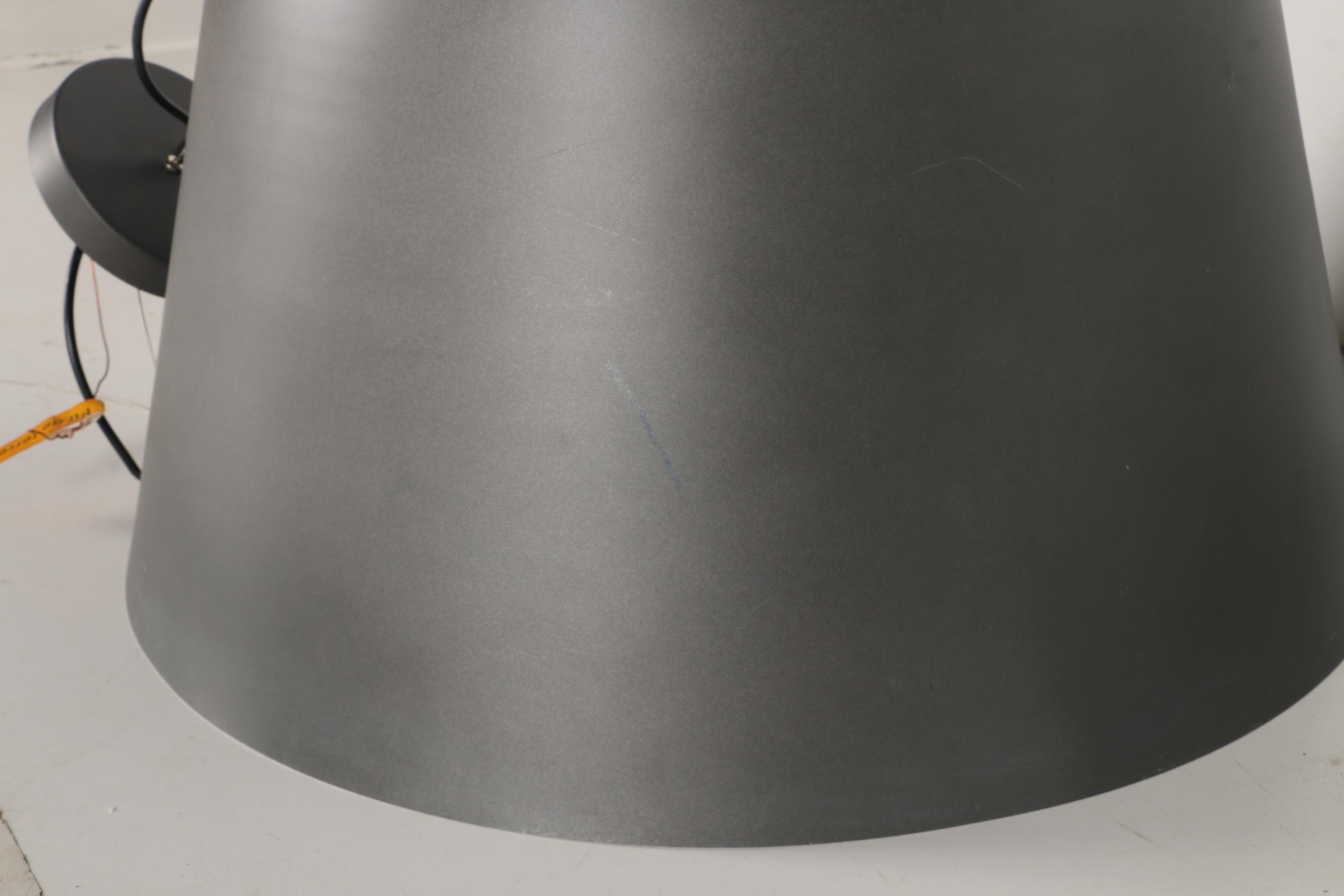 Grey Metal Pendant Light