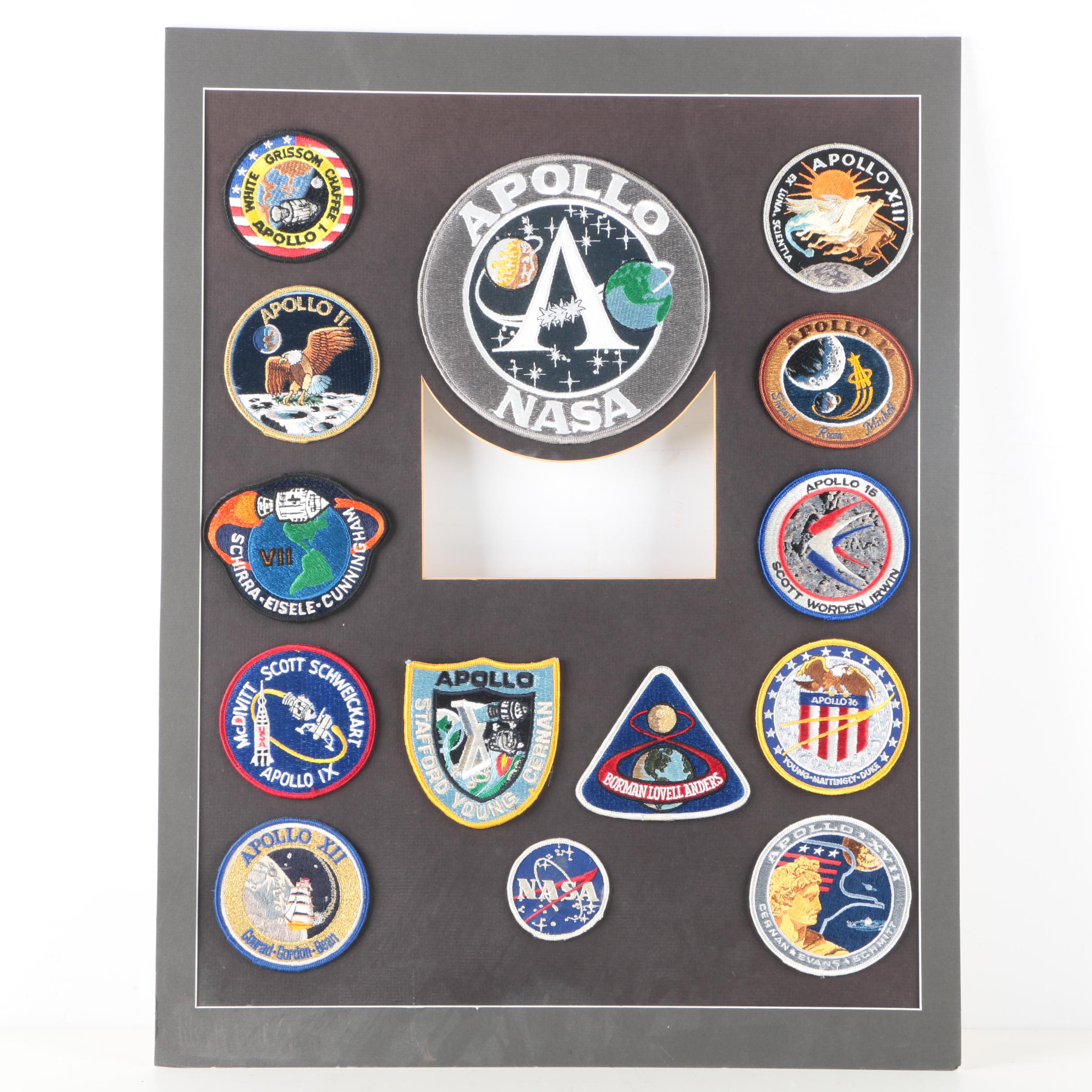 Collage of NASA Apollo Patches