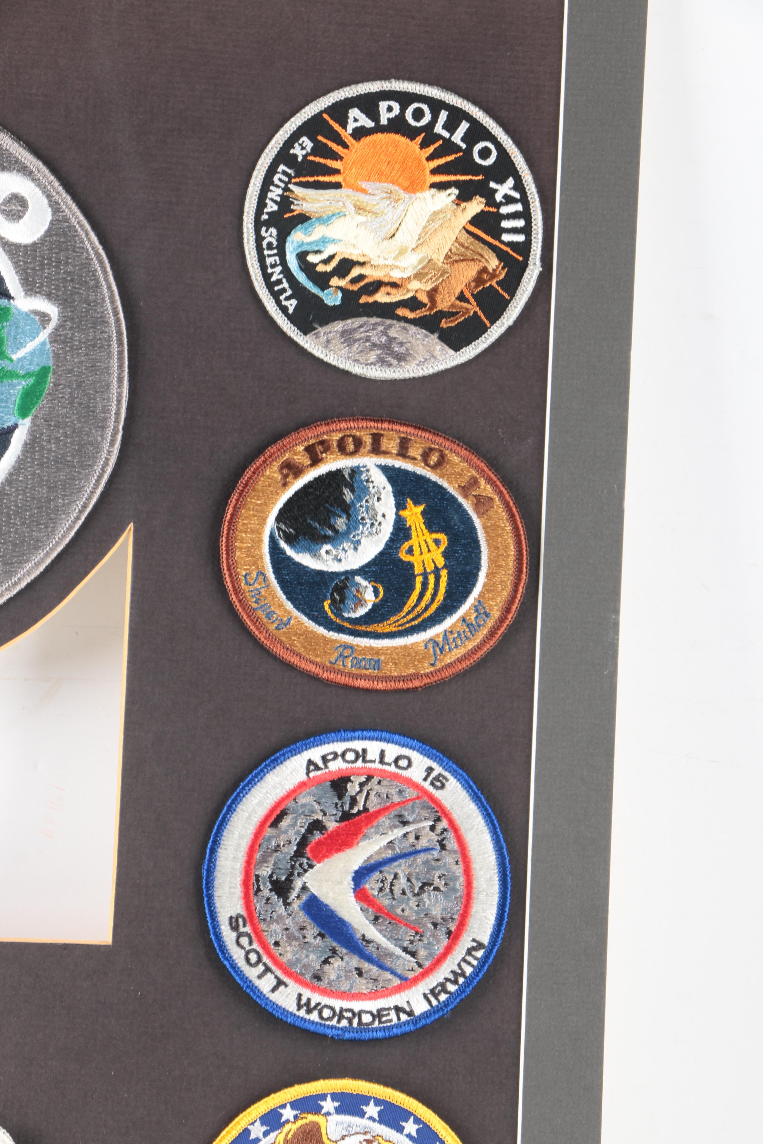 Collage of NASA Apollo Patches