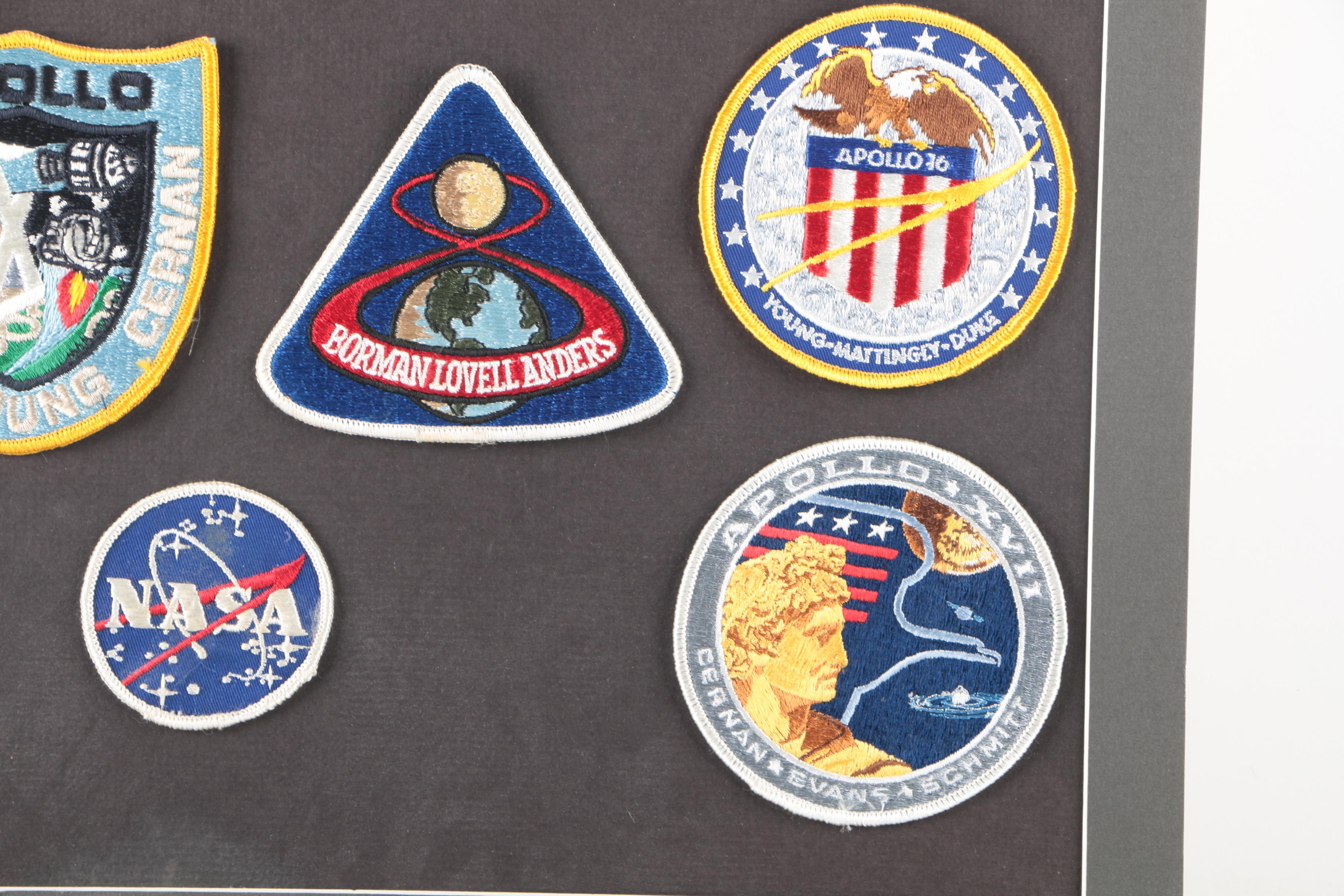 Collage of NASA Apollo Patches