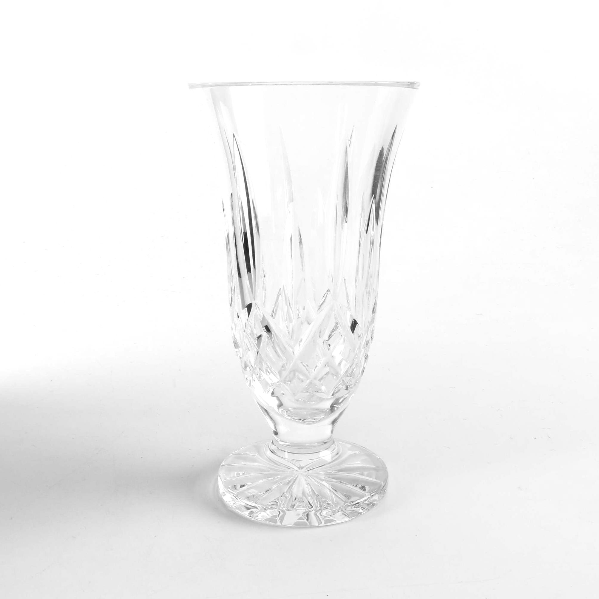 Waterford Crystal "Lismore" Footed Vase