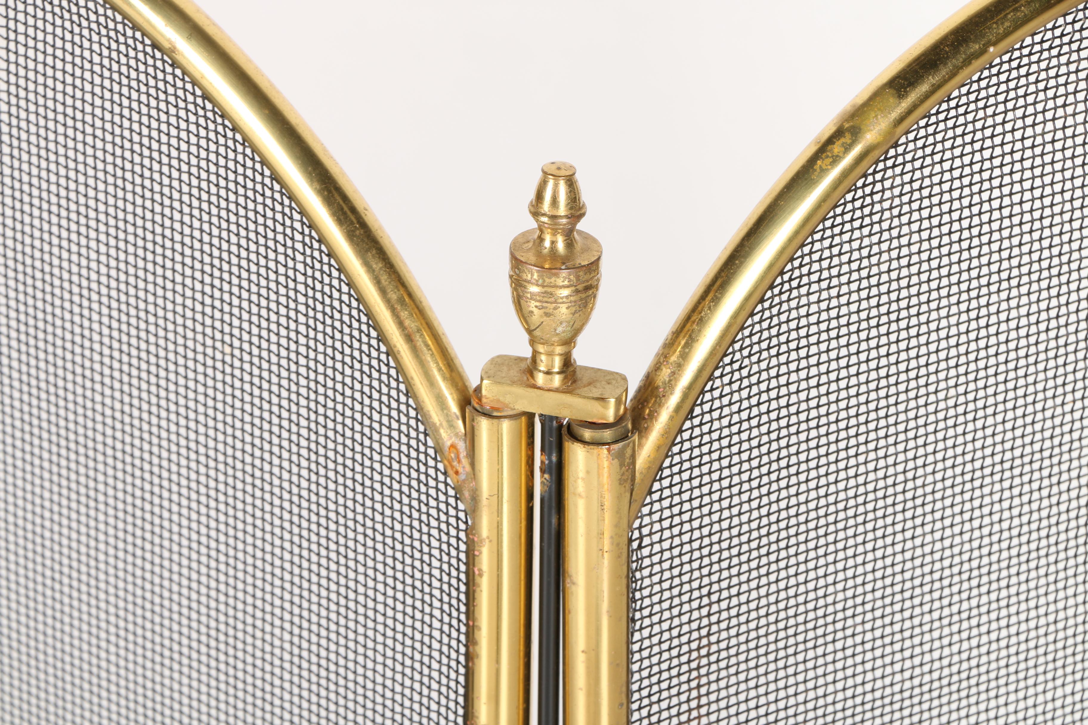 Folding Fireplace Screen