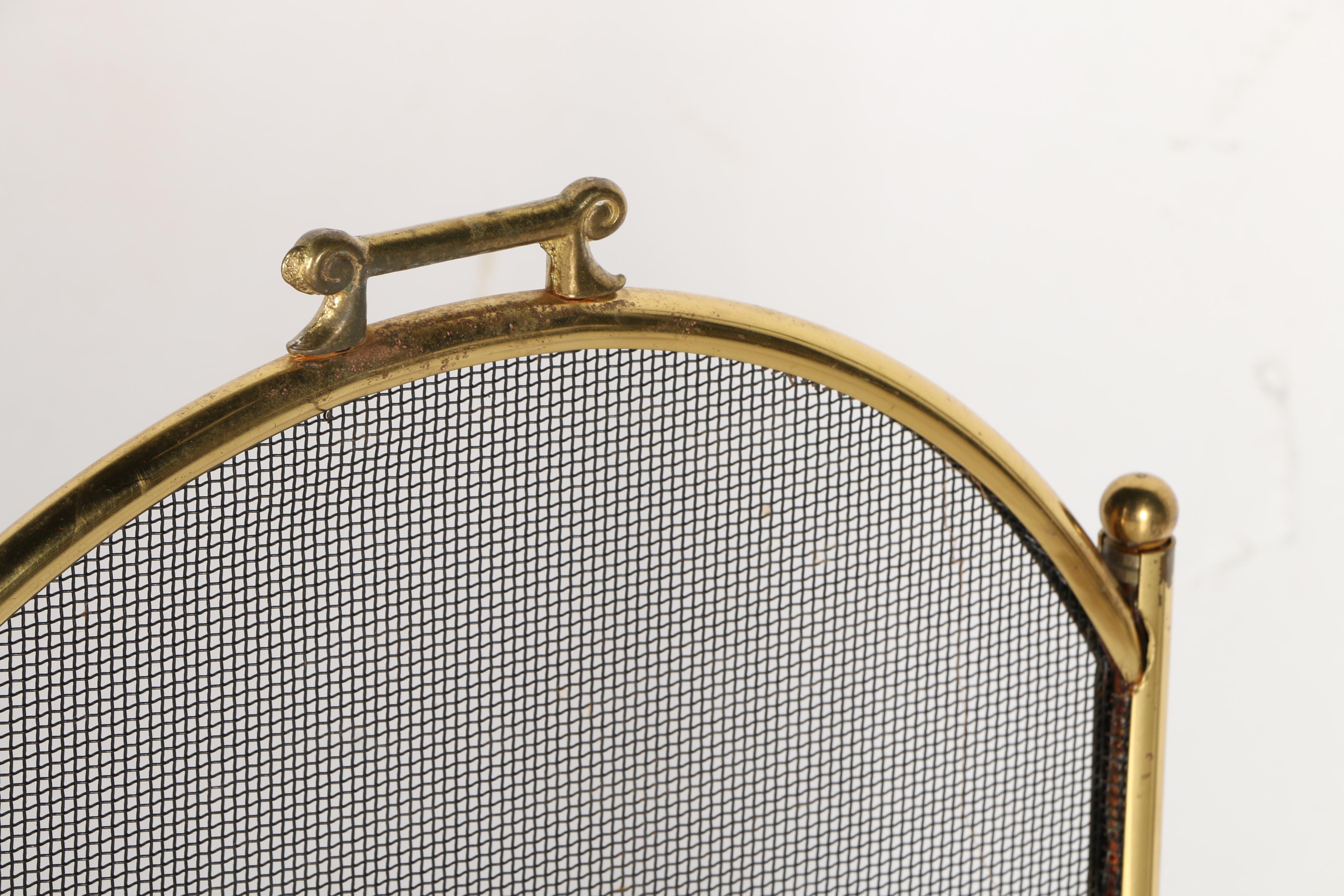 Folding Fireplace Screen