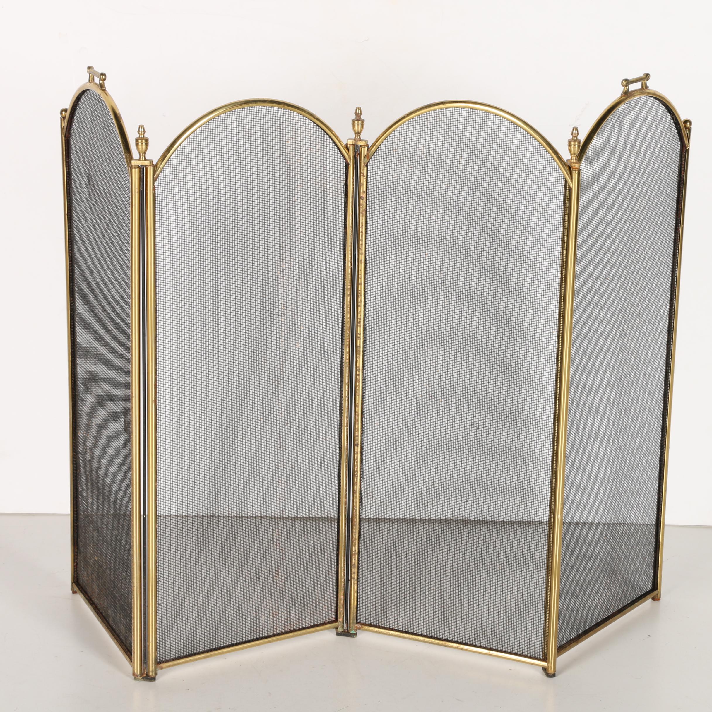 Folding Fireplace Screen