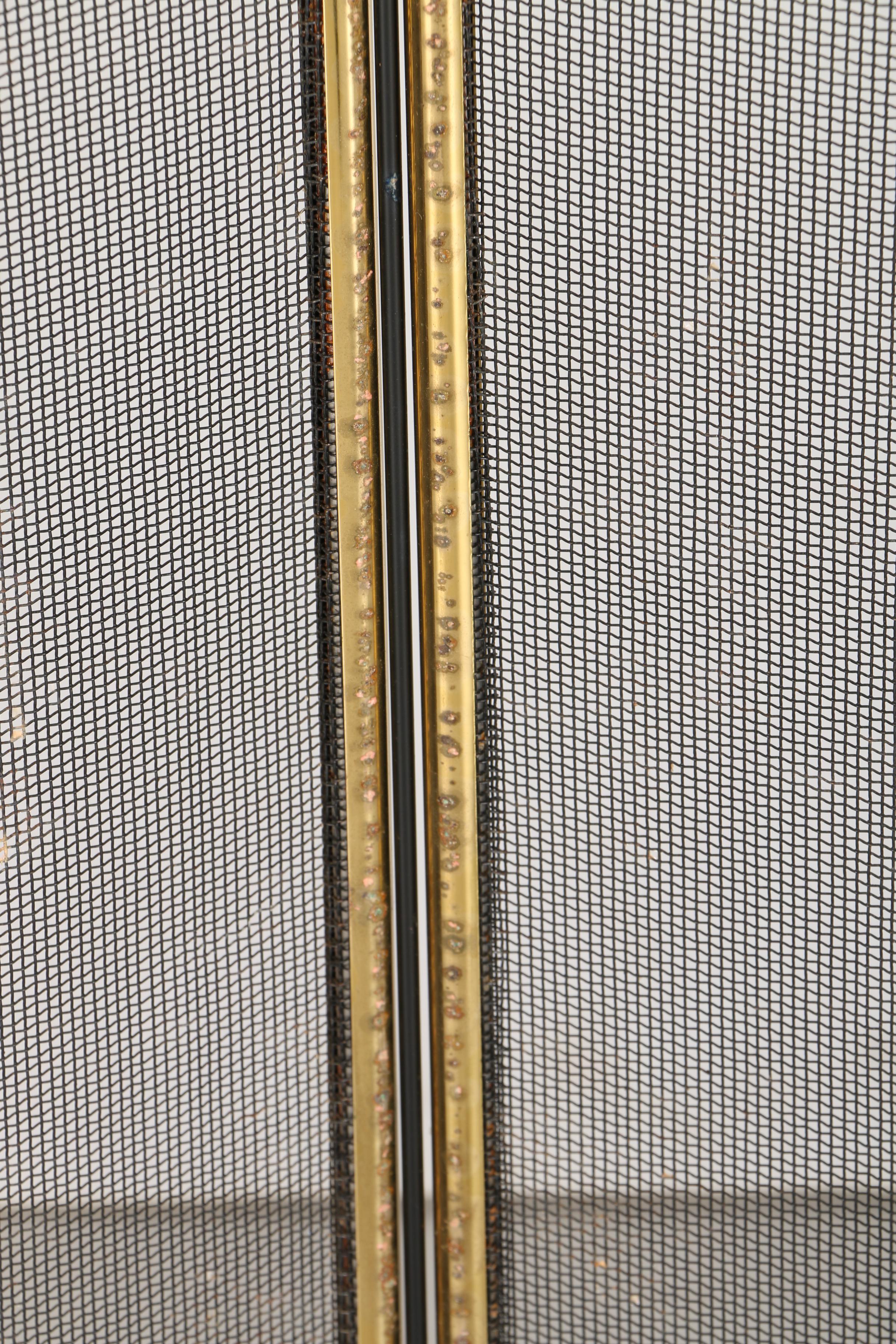 Folding Fireplace Screen