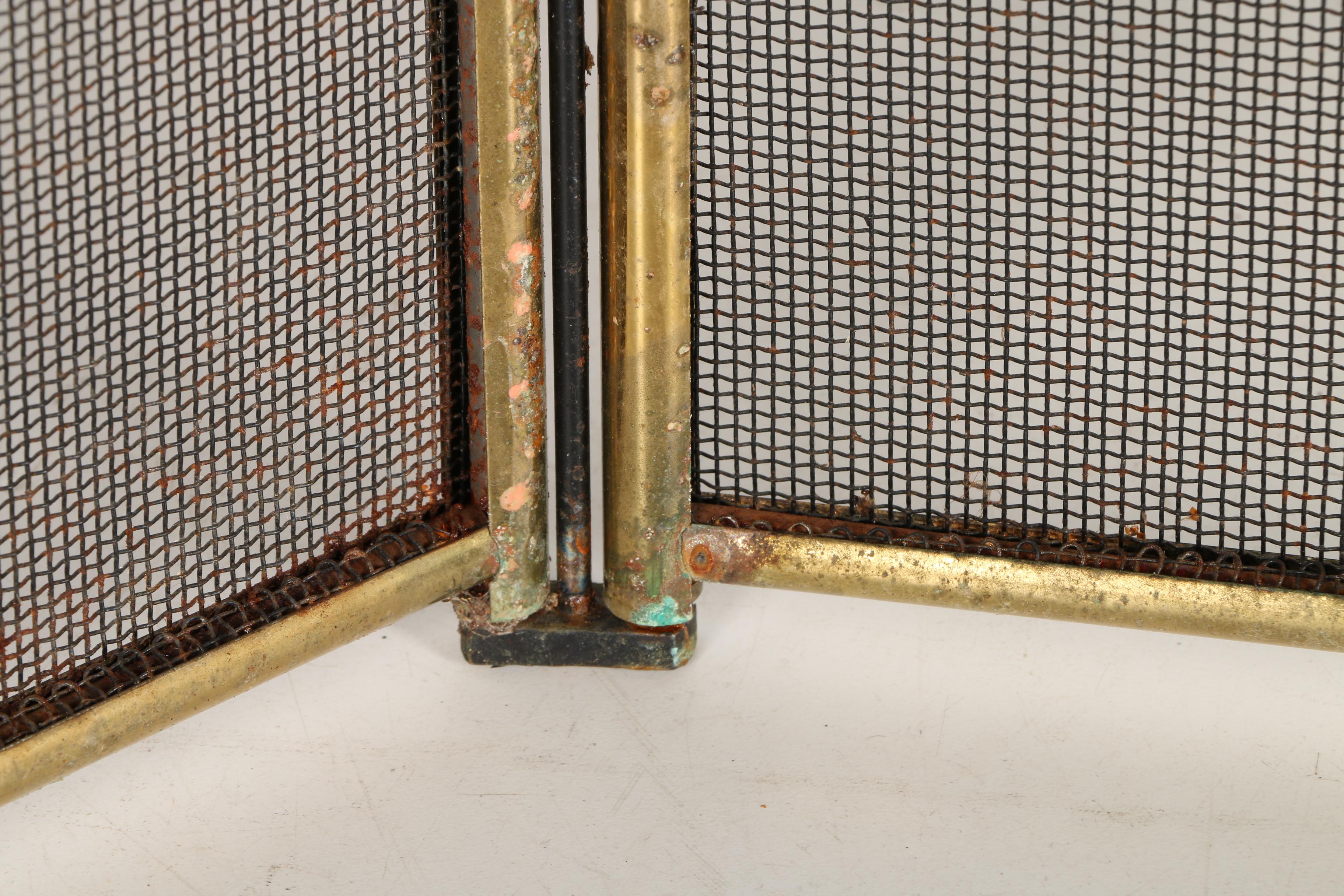 Folding Fireplace Screen