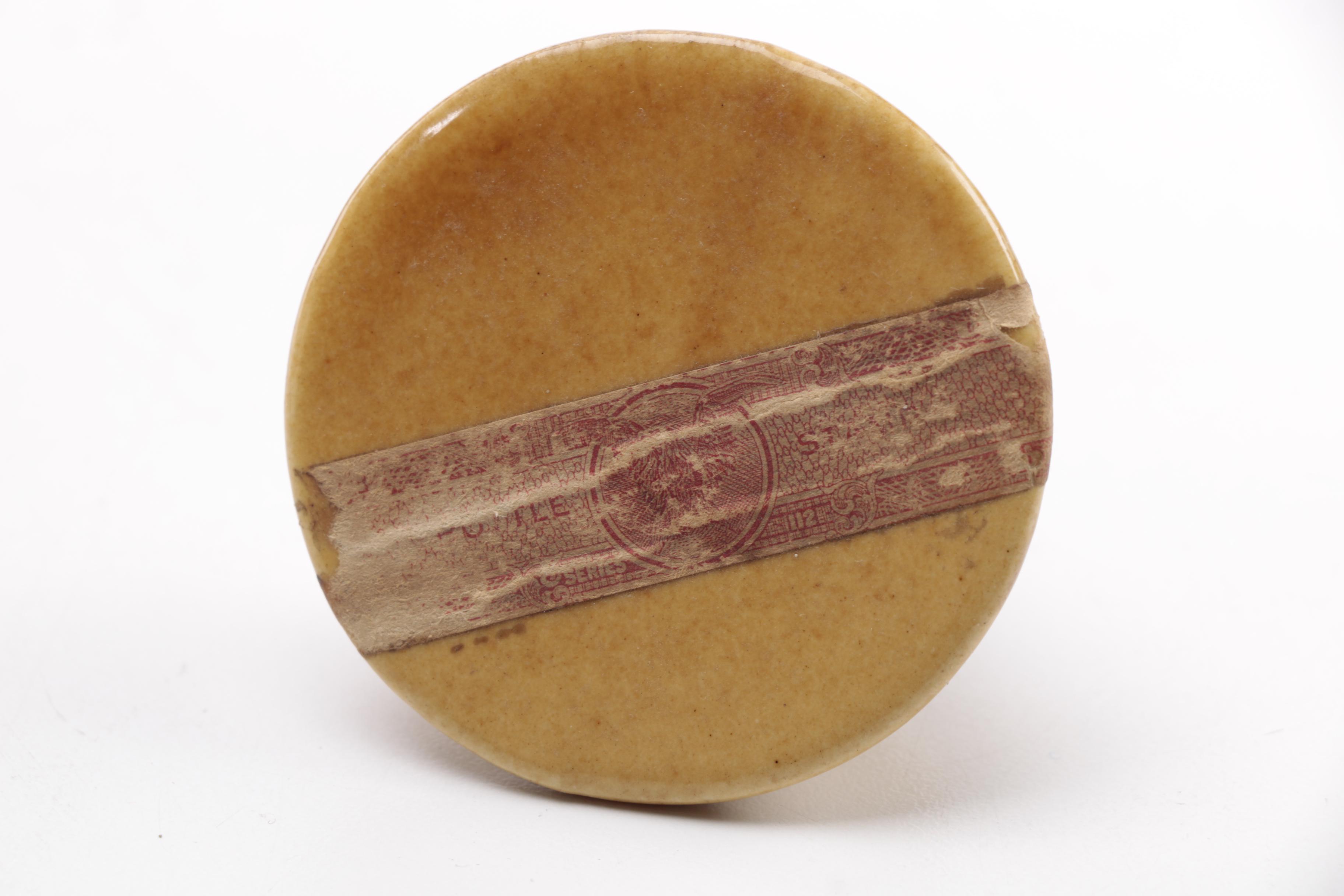 1970s Rare Antique "Zodiac Series" Leo/Aquarius Ceramic Decanter