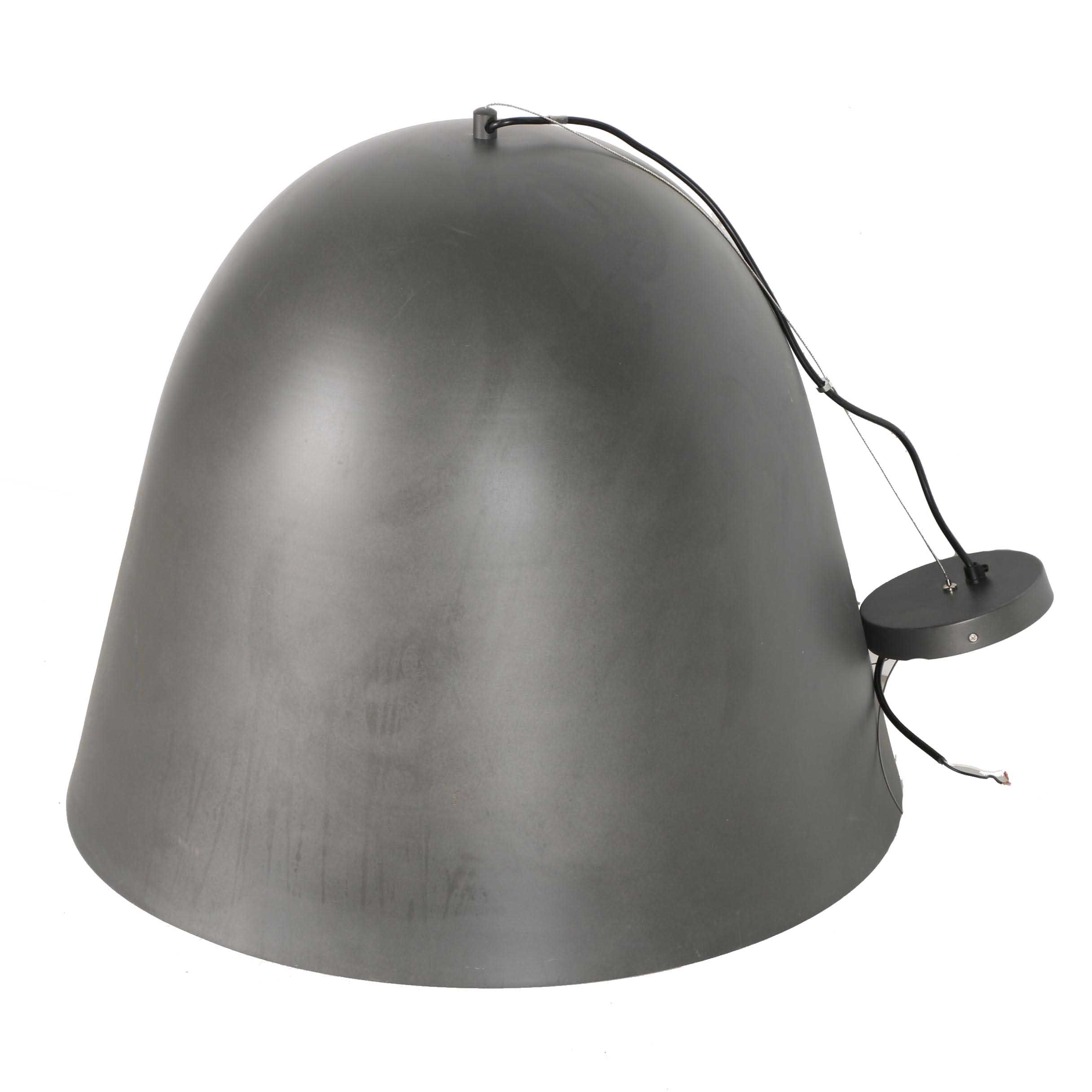 Grey Metal Pendant Light