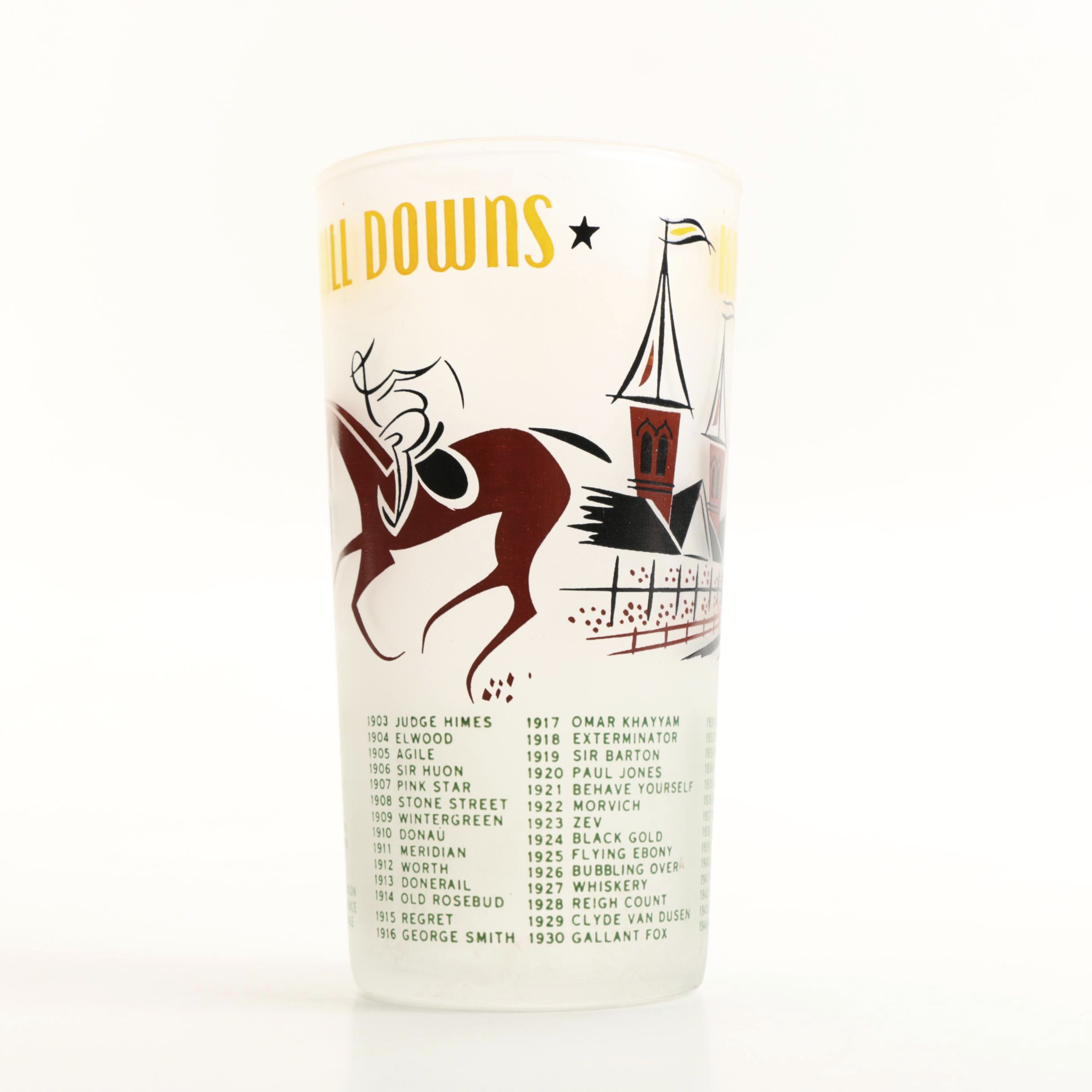 1956 Kentucky Derby Glass
