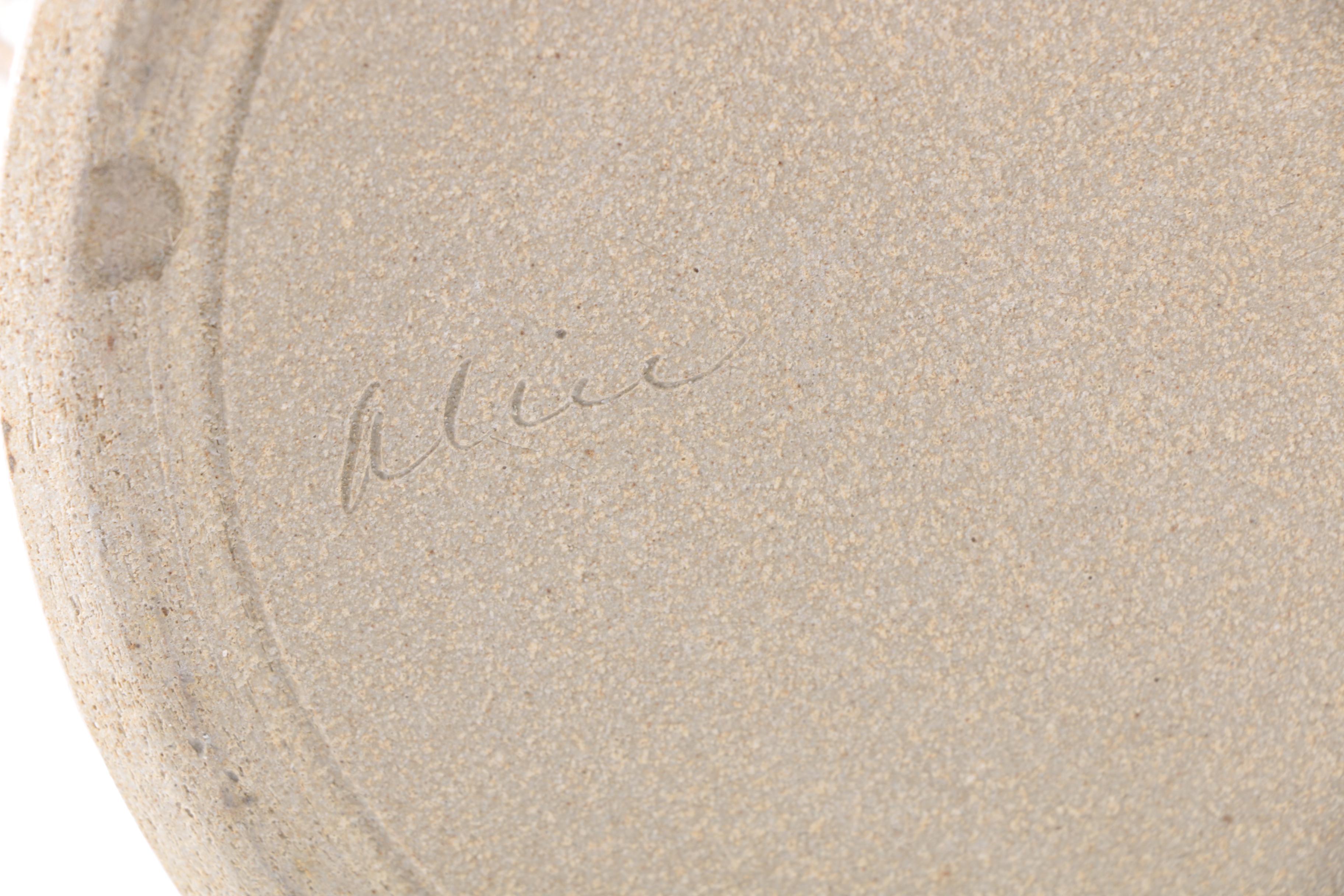 Tall Hand Thrown Stoneware Tureen With Ladle