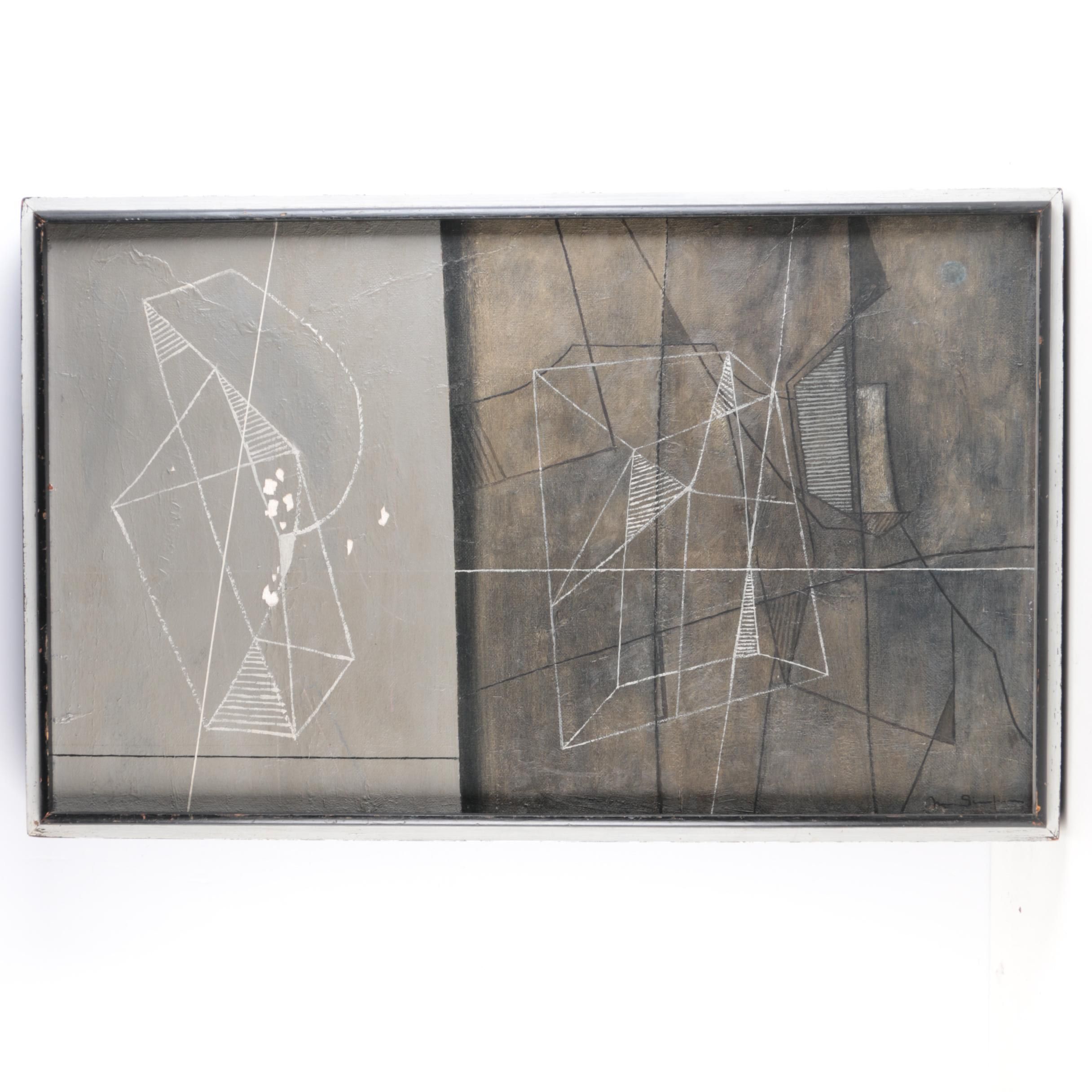 Marshall Simpson Abstract Oil Painting