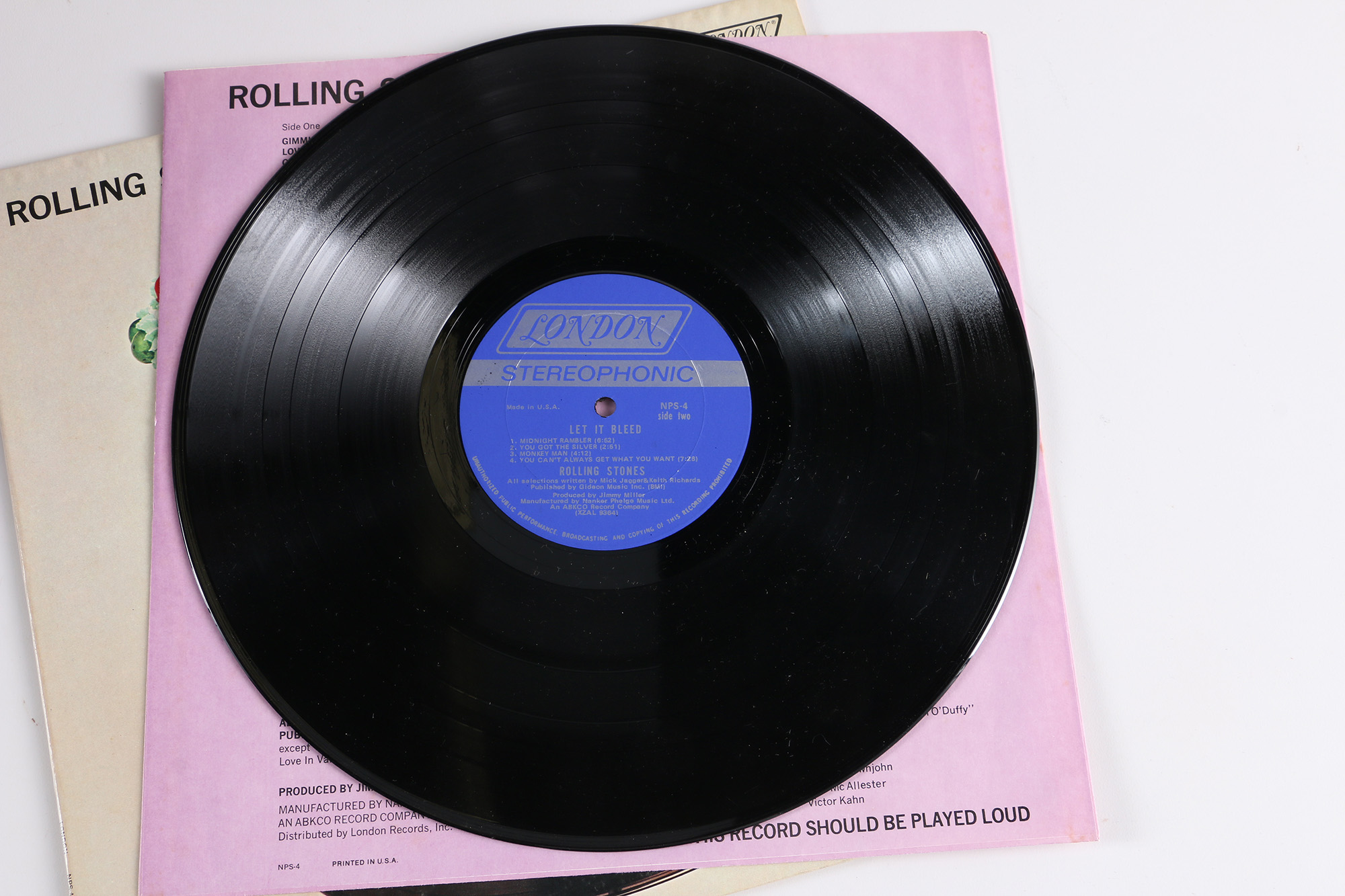 Rolling Stones 1969 U.S. Pressing of "Let It Bleed" on London With Original Inserts