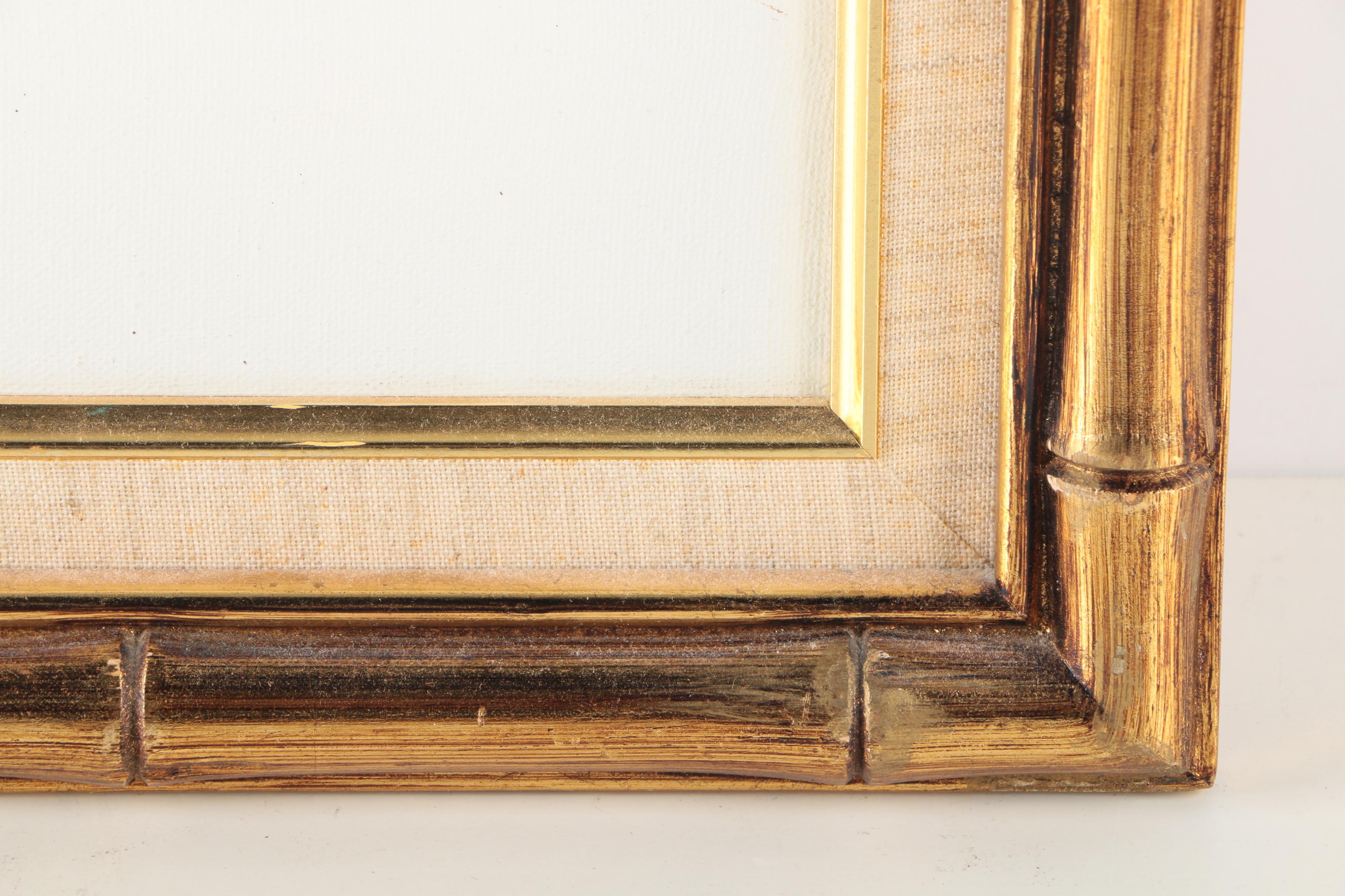 P. Wong Oil Paintings on Canvas of Chinese Boats