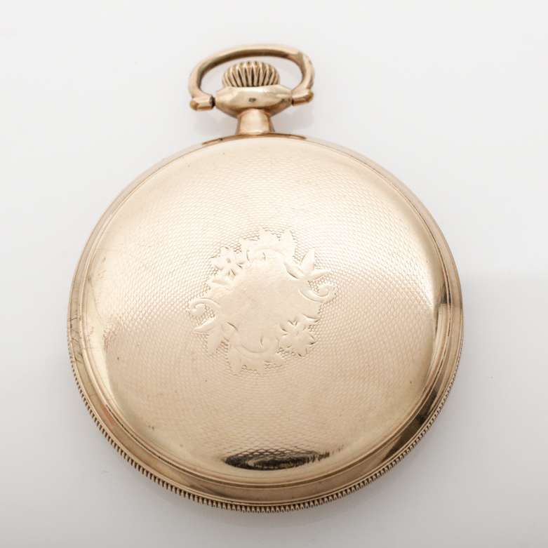 Antique 1917 Elgin Gold Filled Pocket Watch