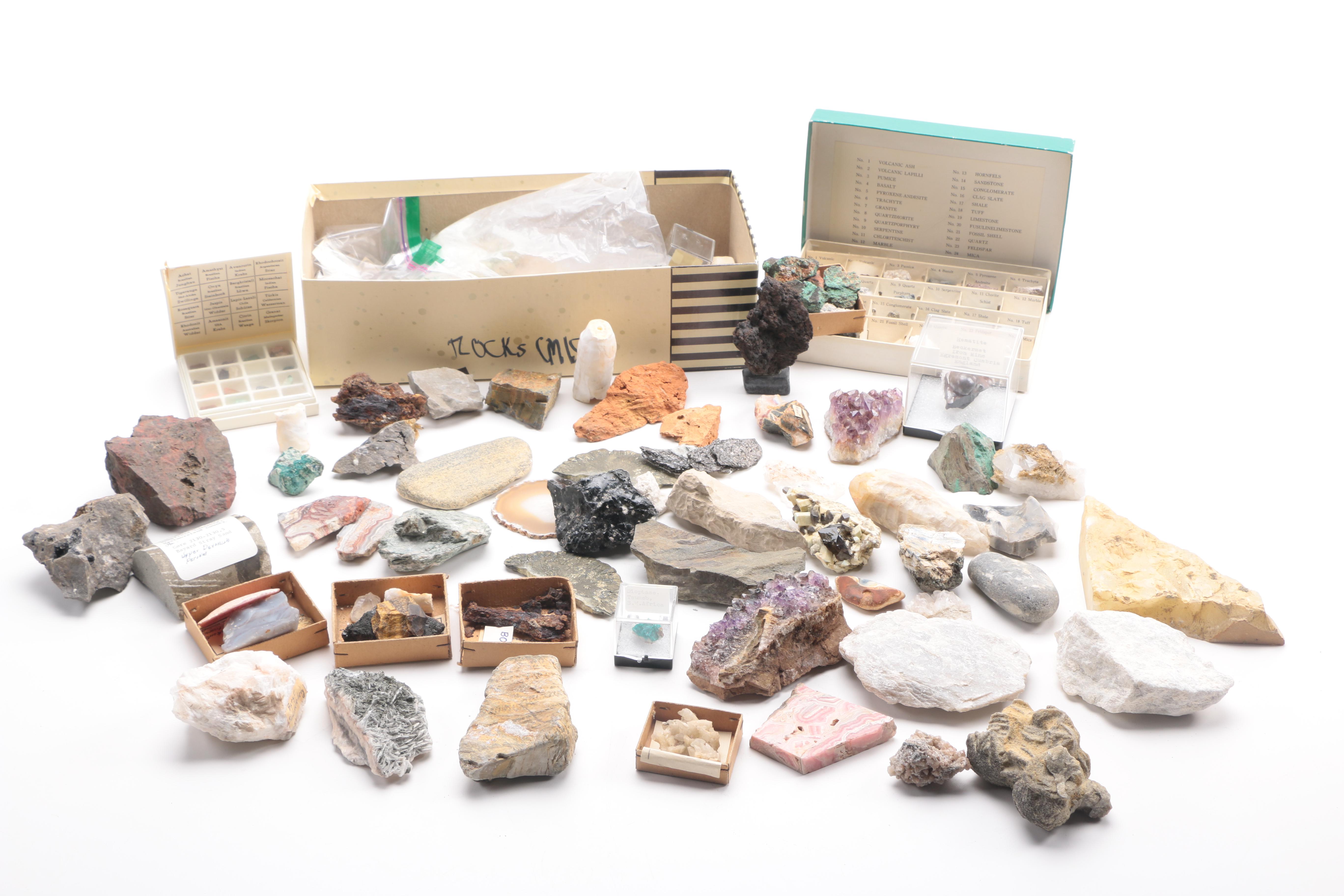Assortment of Rocks and Minerals
