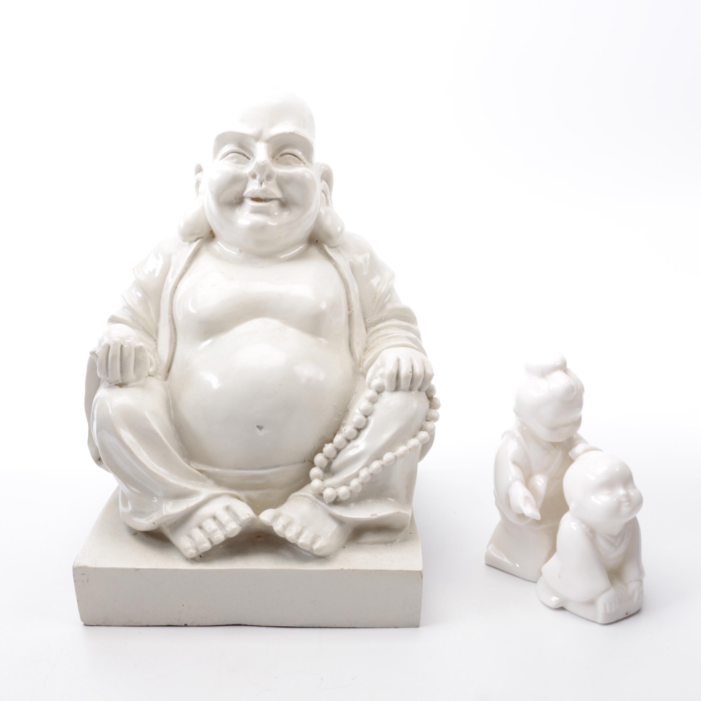 Ardalt Verithin Resin Budai and Japanese Figurines