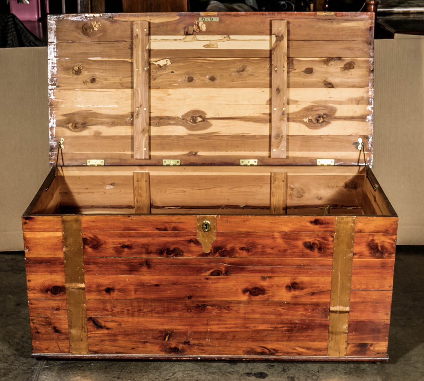 Vintage Cedar Trunk