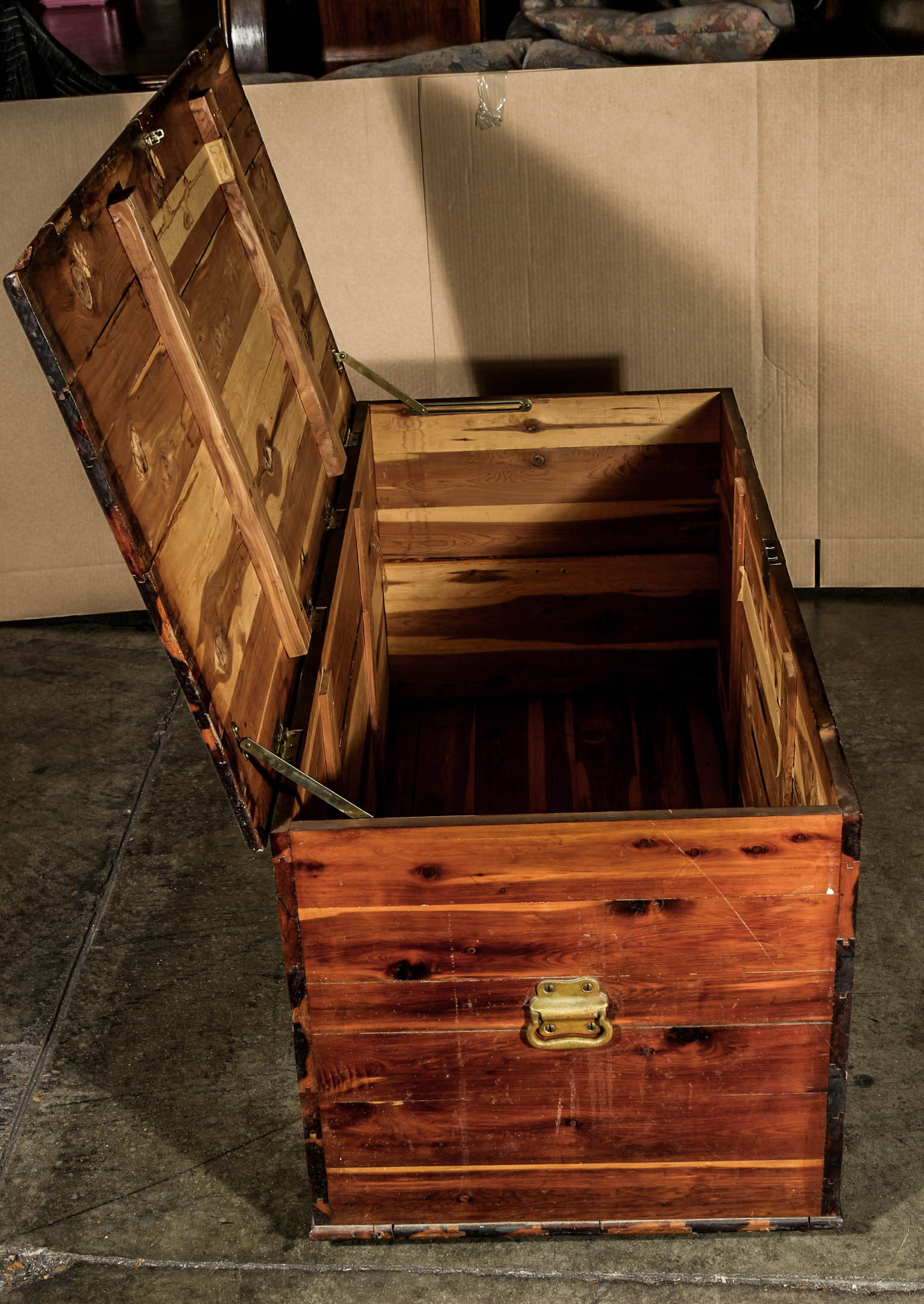 Vintage Cedar Trunk