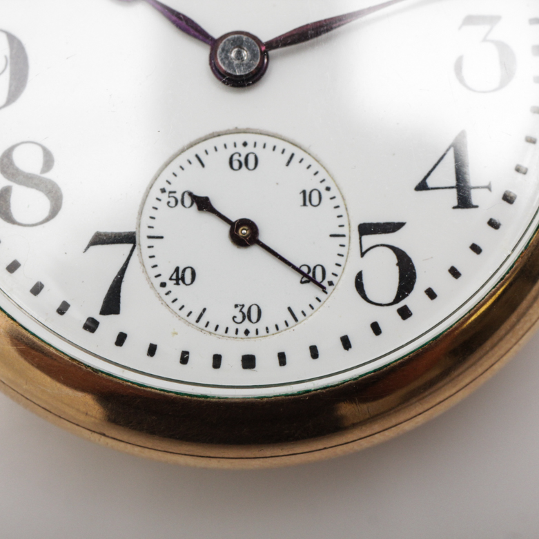 Vintage Illinois Watch Co. Gold Filled Pocket Watch