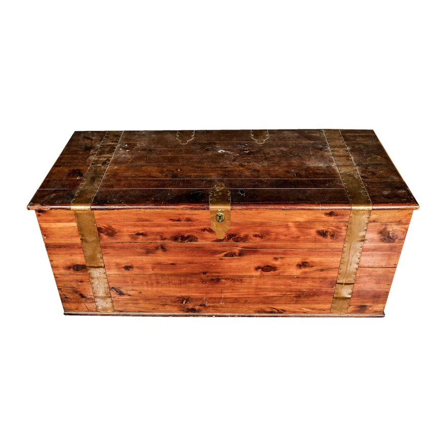 Vintage Cedar Trunk