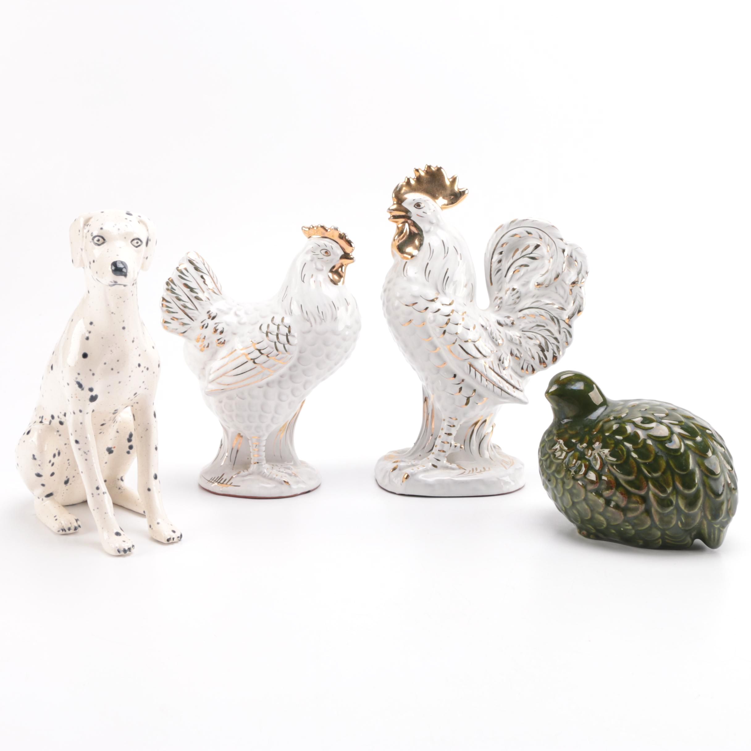 Painted Ceramic Animal Figurines