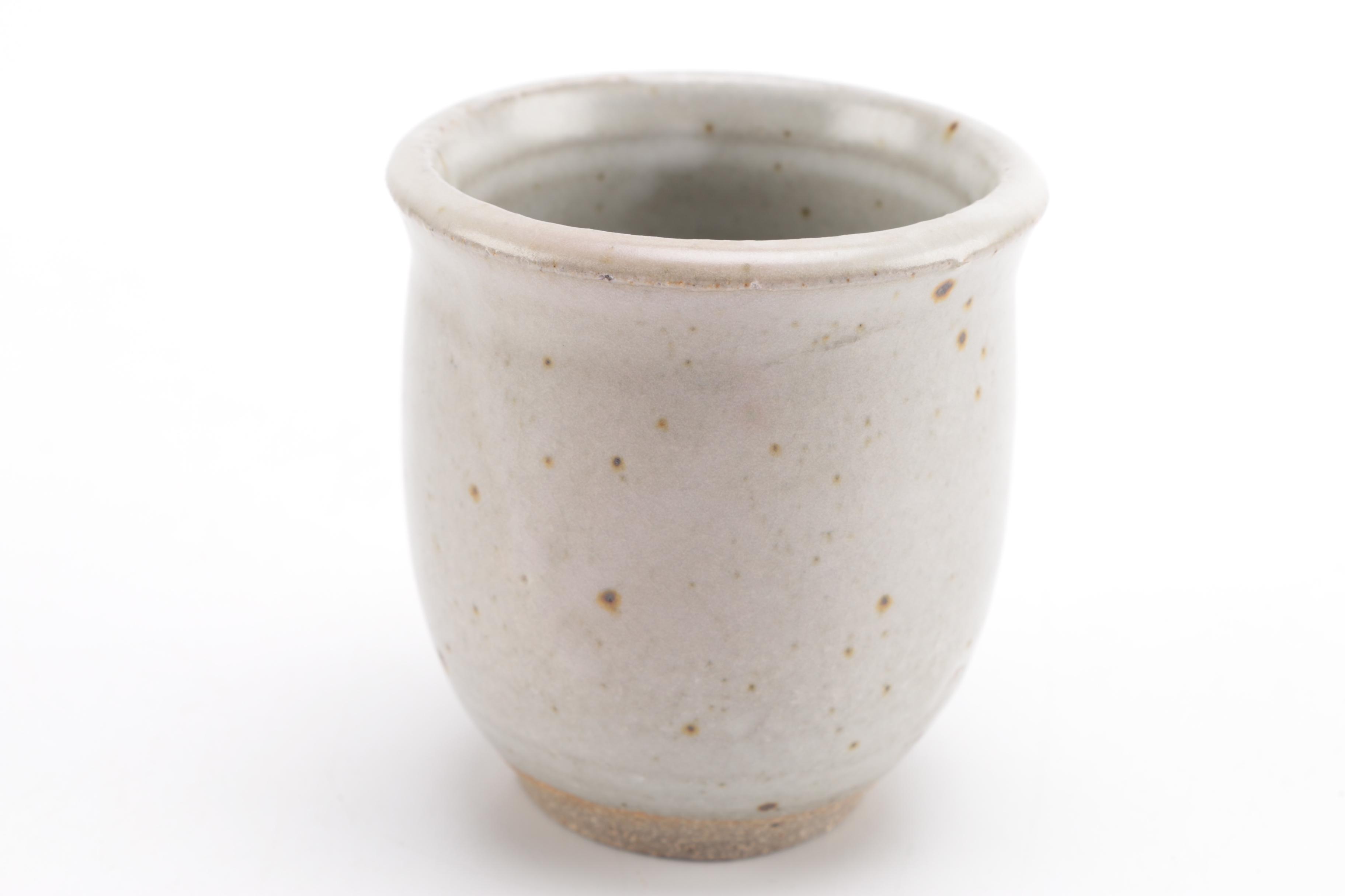 Ted Prehn Sculputral Vase and Speckled Stoneware Vase