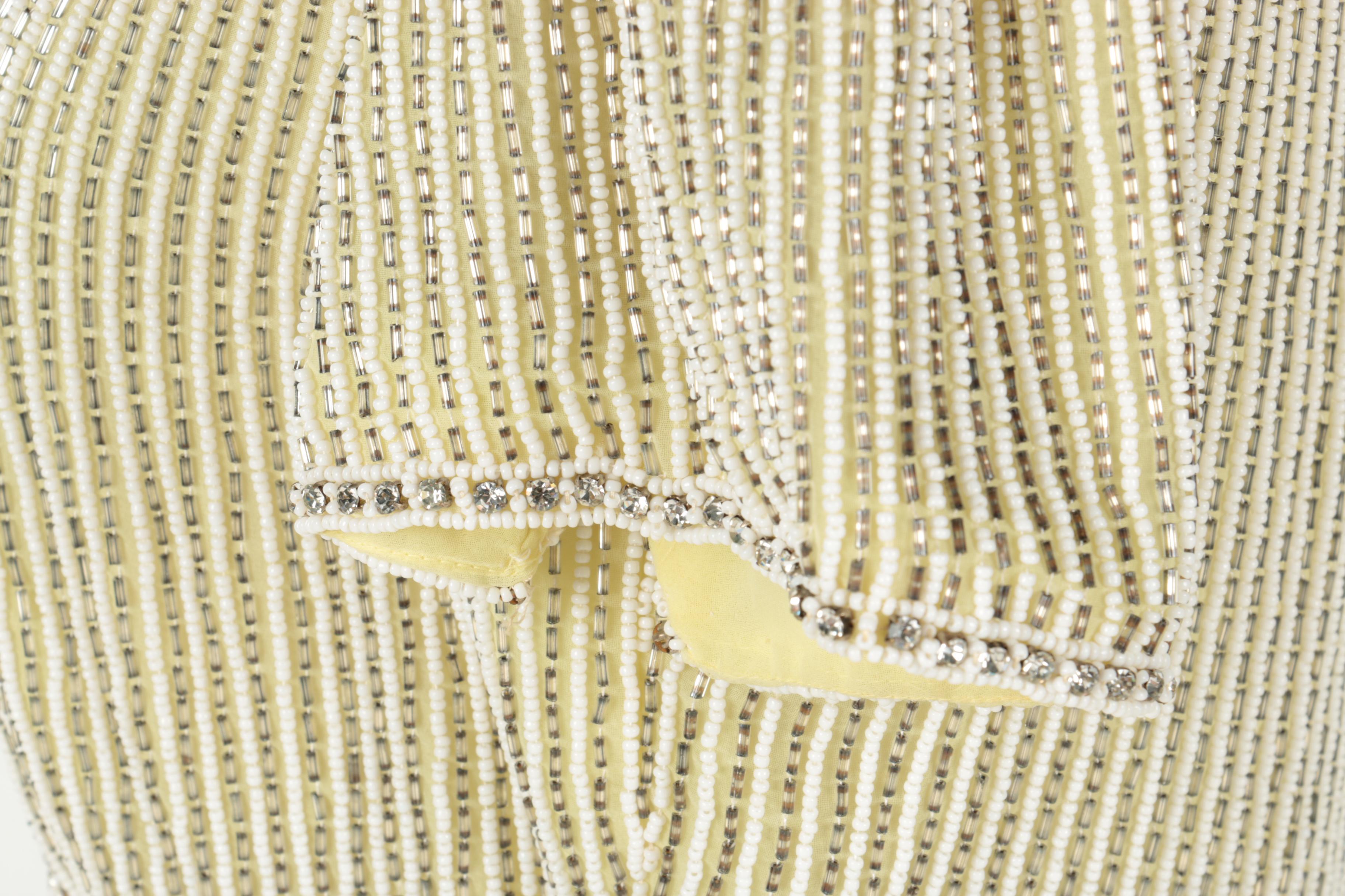 Yellow Beaded Dress by Victoria Royal Ltd.