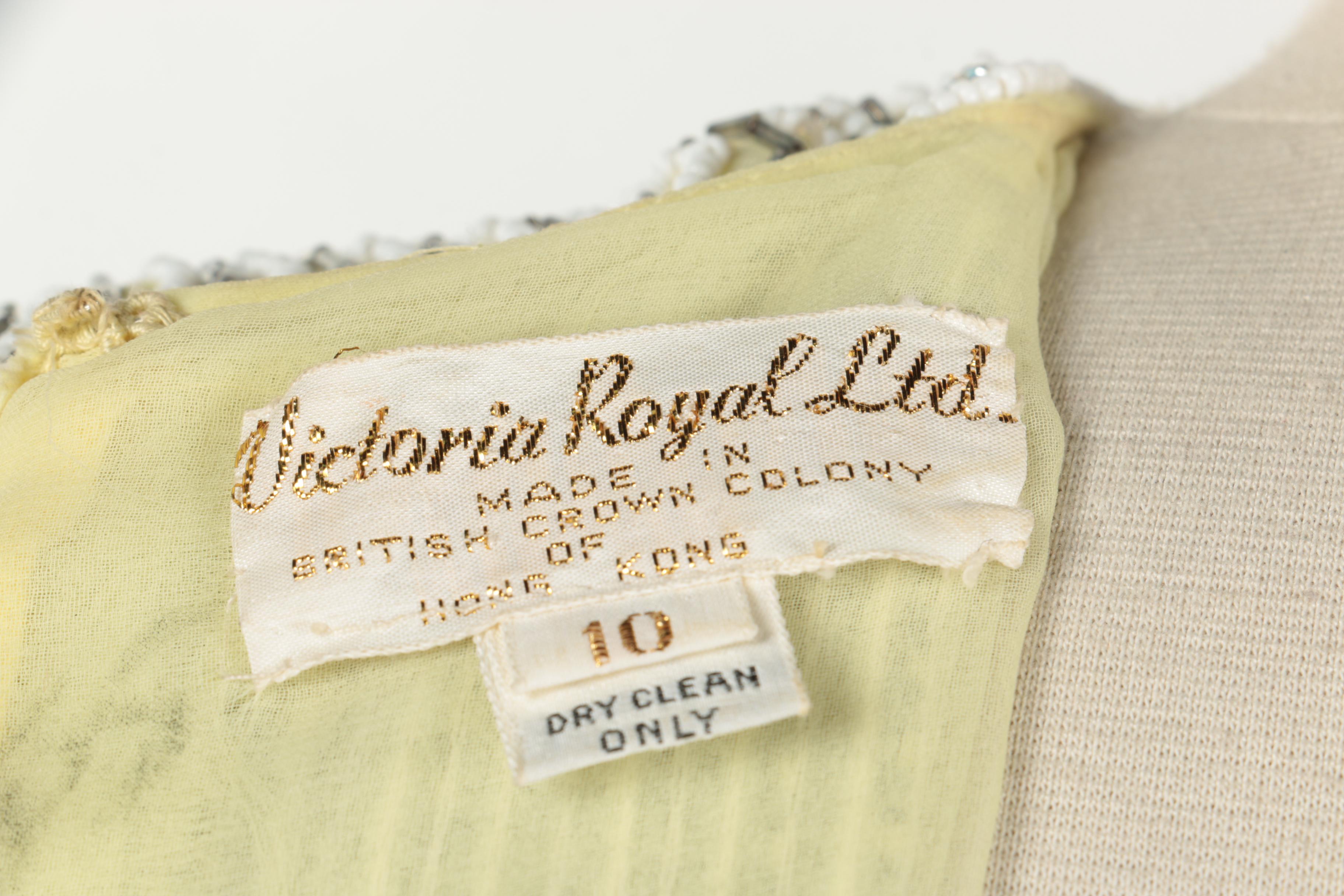 Yellow Beaded Dress by Victoria Royal Ltd.