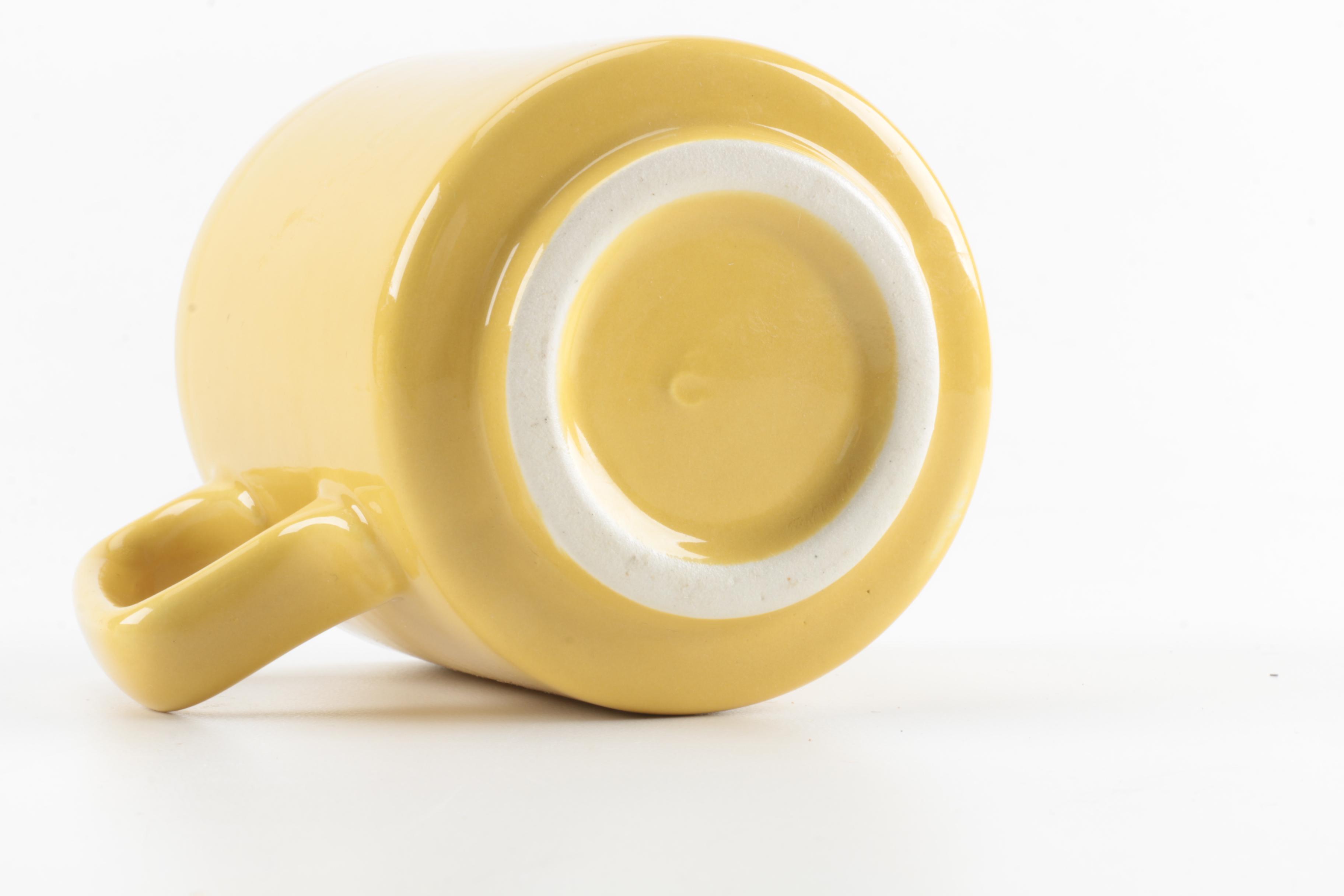 Yellow Ceramic Coffee Serveware