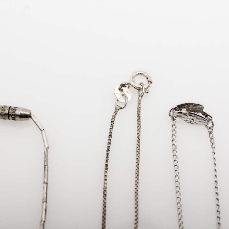 Navajo Sterling Silver Turquoise Pendants by James Boyd, Clyde Begay, and Irma Ignacio