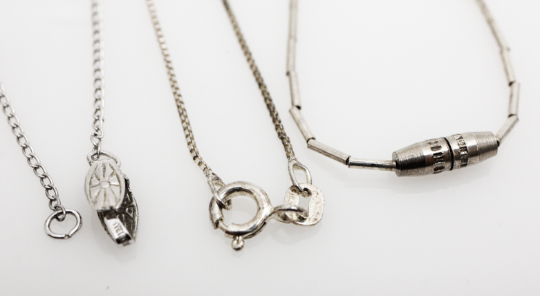 Navajo Sterling Silver Turquoise Pendants by James Boyd, Clyde Begay, and Irma Ignacio