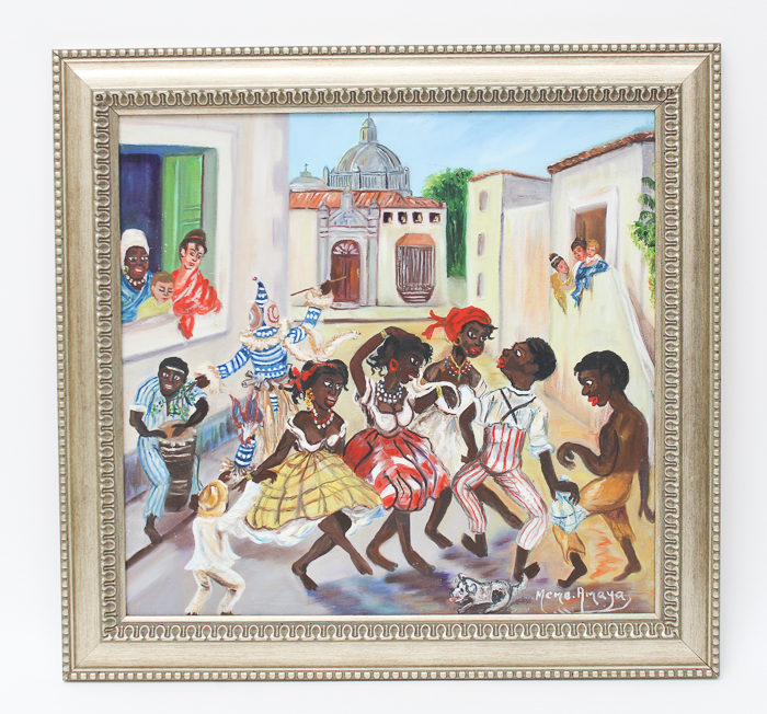 Meme Amaya Acrylic Painting on Canvas