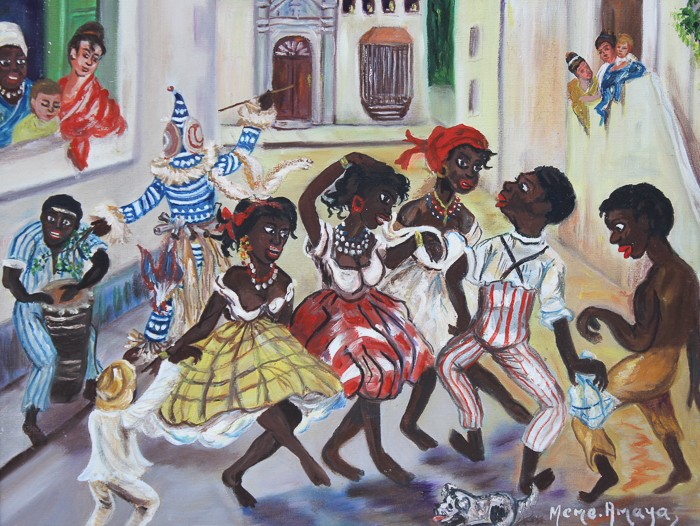 Meme Amaya Acrylic Painting on Canvas