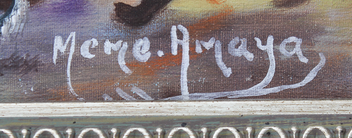 Meme Amaya Acrylic Painting on Canvas