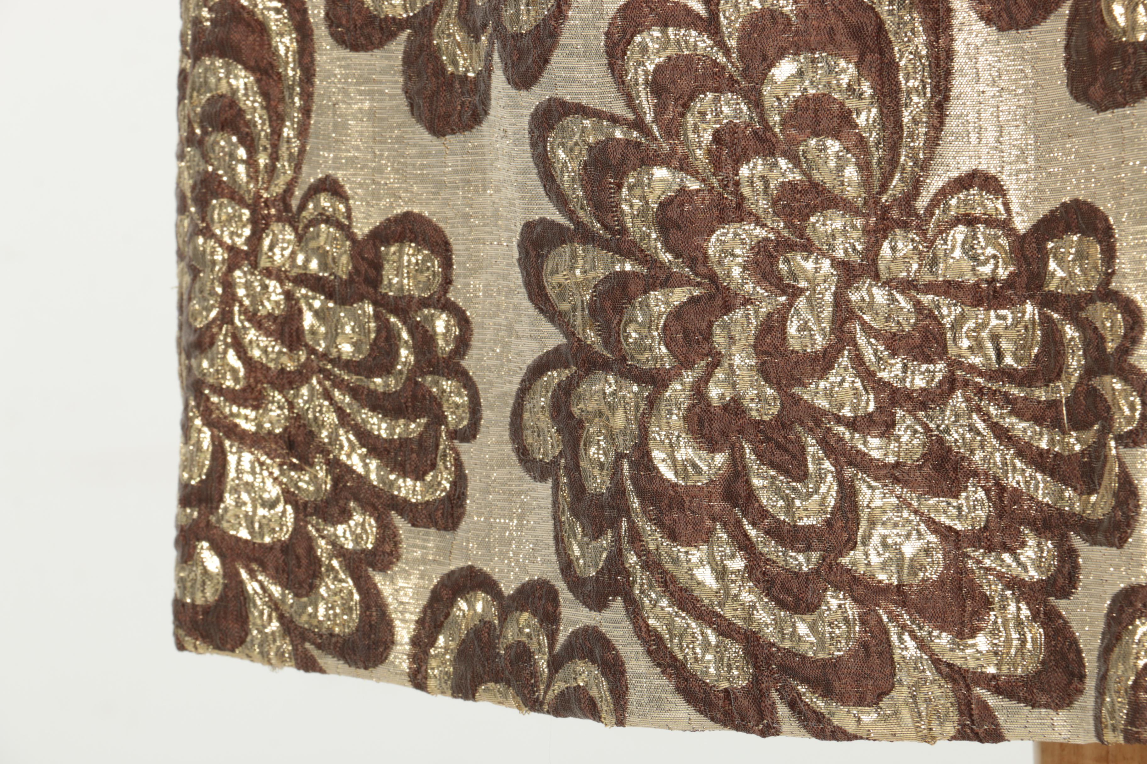 Vintage Brown and Gold Tone Cocktail Dress