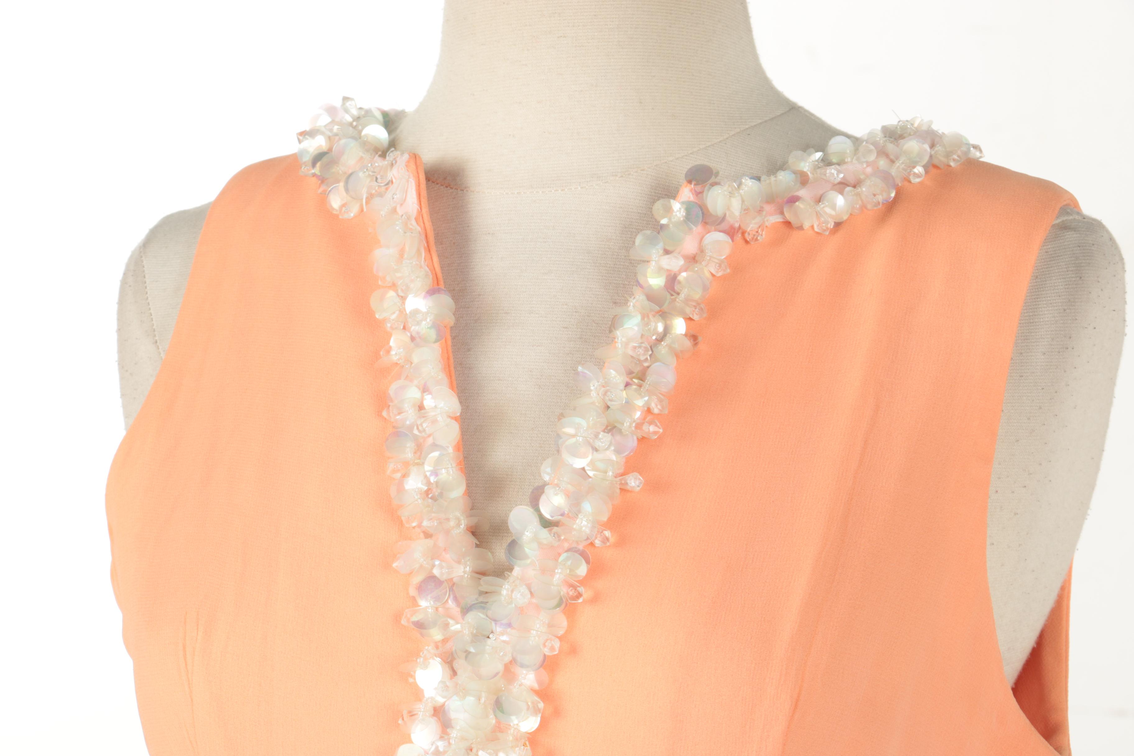 Circa 1960s Chiffon Maxi Dress