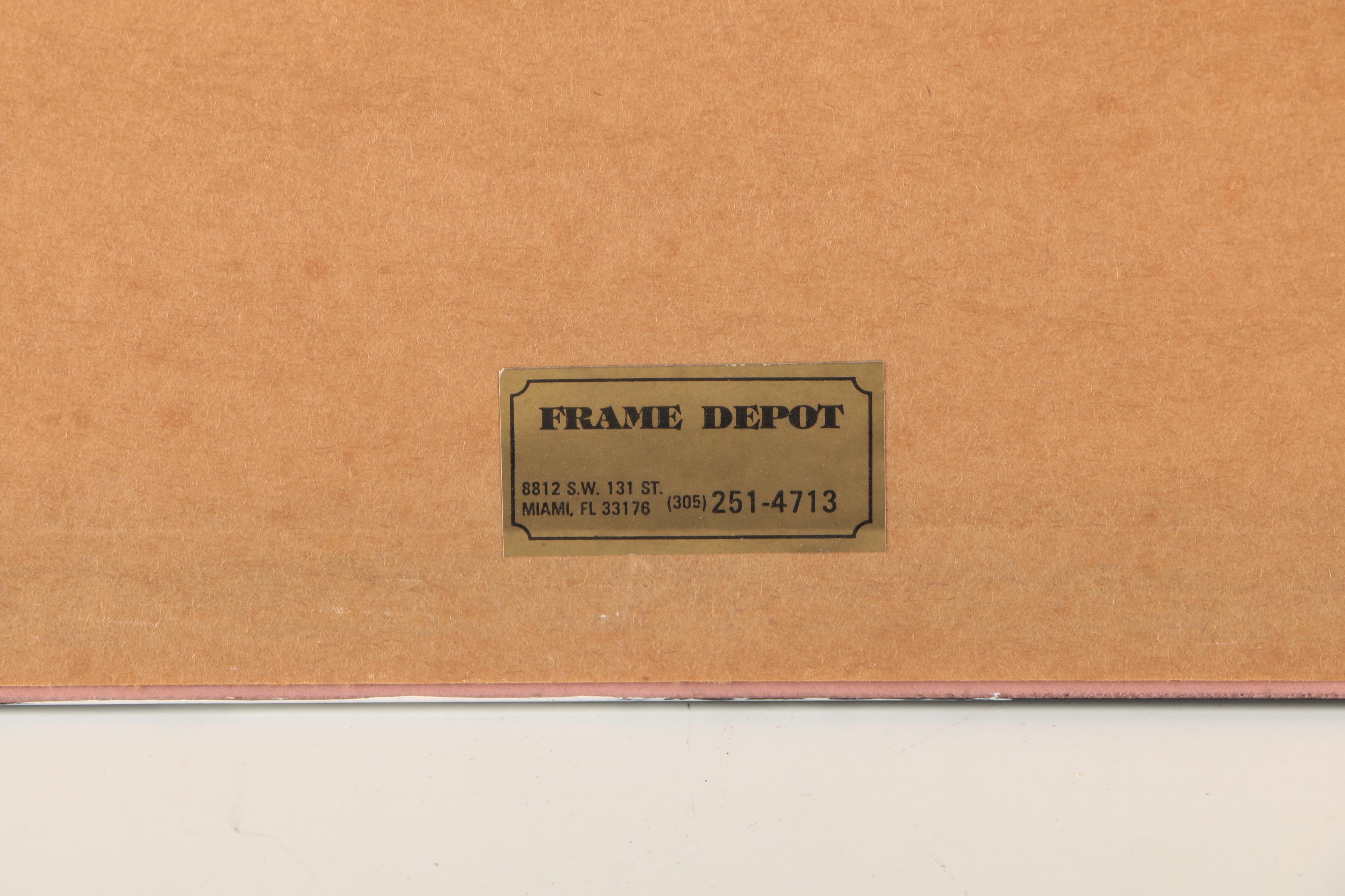 Diane Christopher Offset Lithograph "Great White Heron"