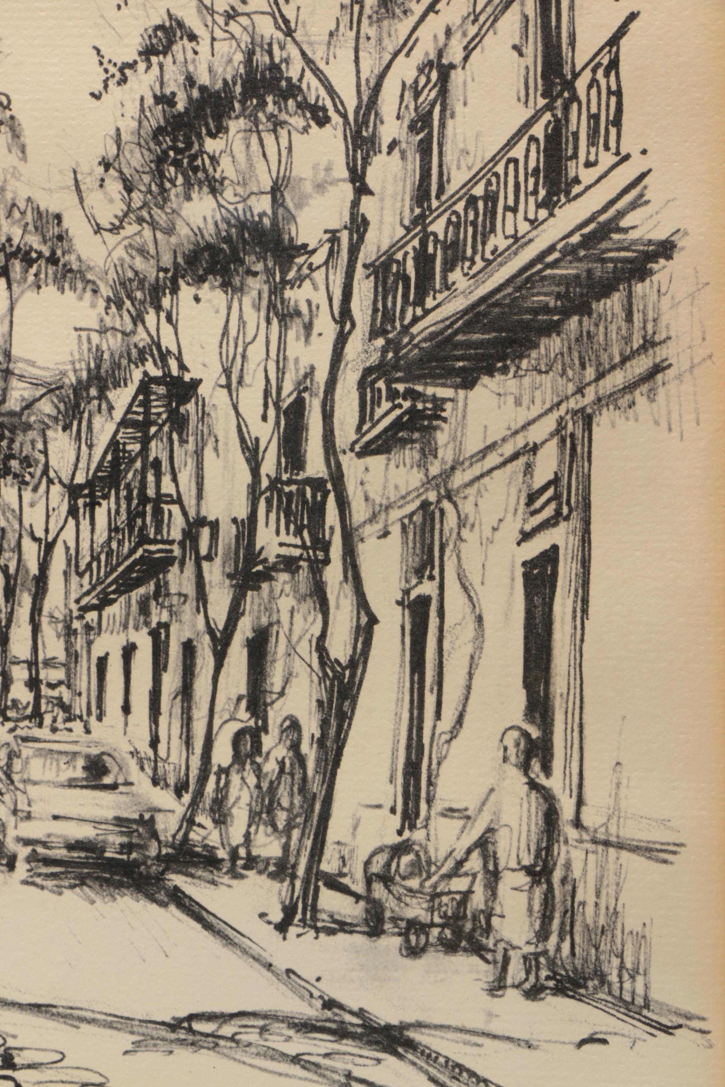 Offset Lithograph After P. Sigal's "La Catedral de San Juan"