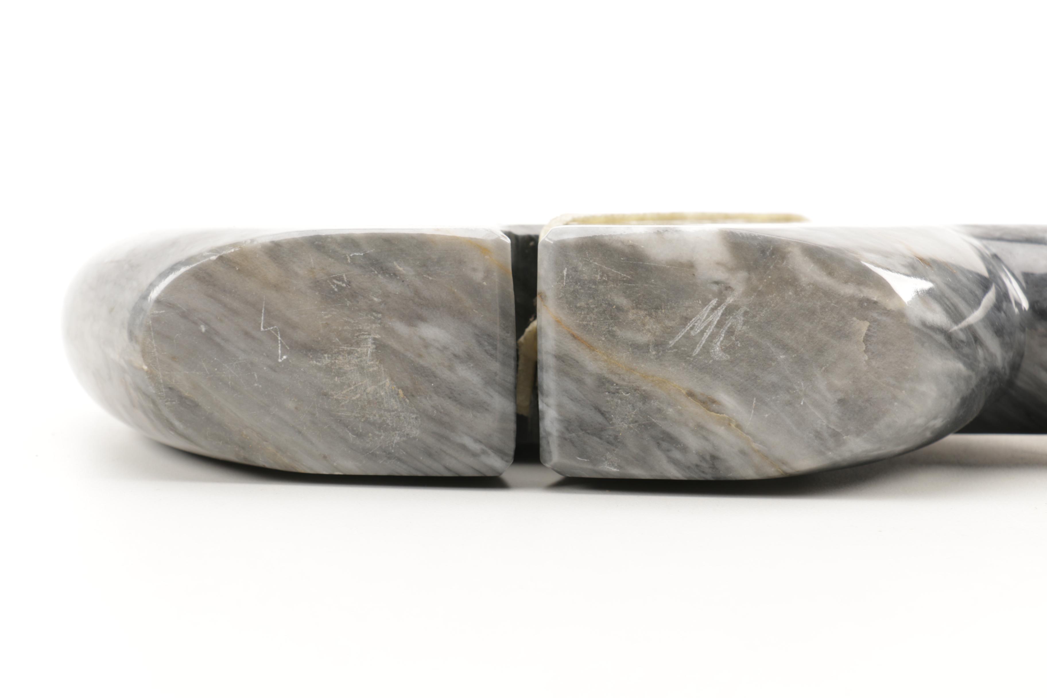 Soapstone Bear Figurine with Arrowhead