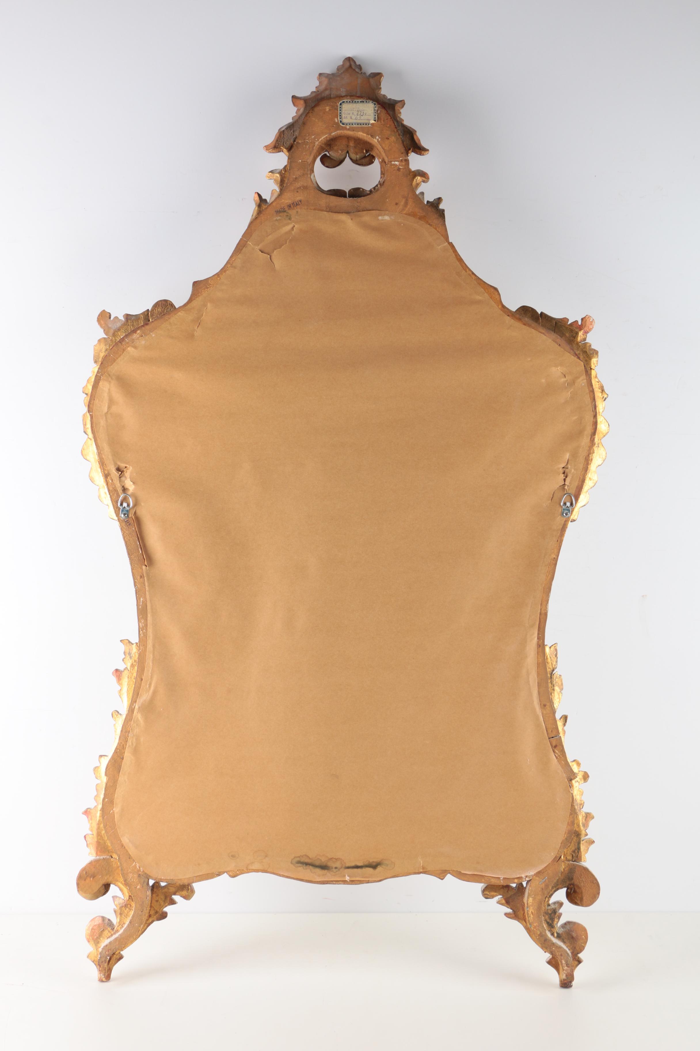 Gold Tone Wall Hanging Mirror