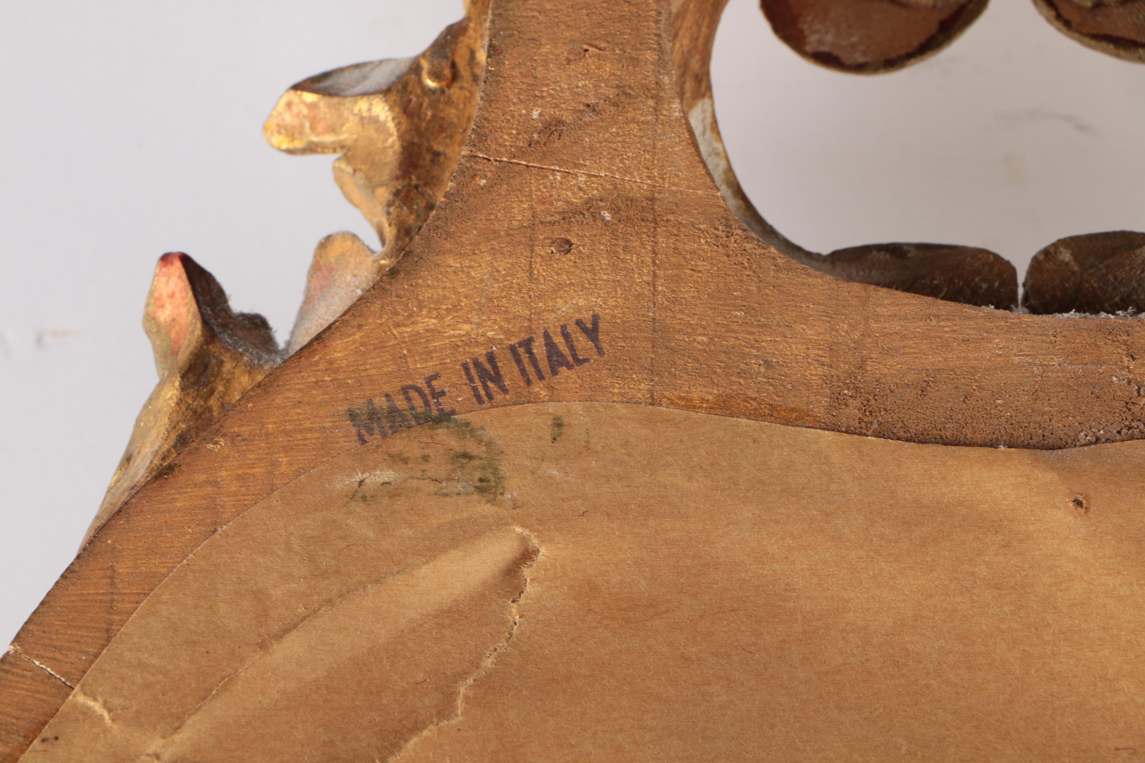 Gold Tone Wall Hanging Mirror