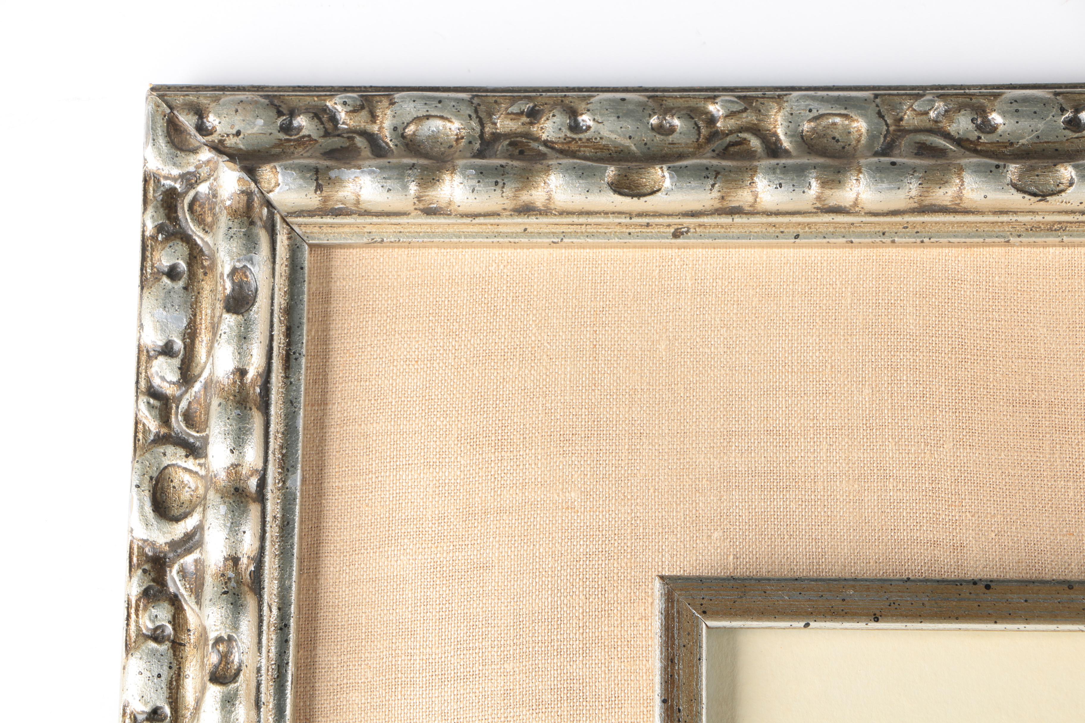 Mixed Media Painting on Paper of Portrait Attributed to Endre Szasz