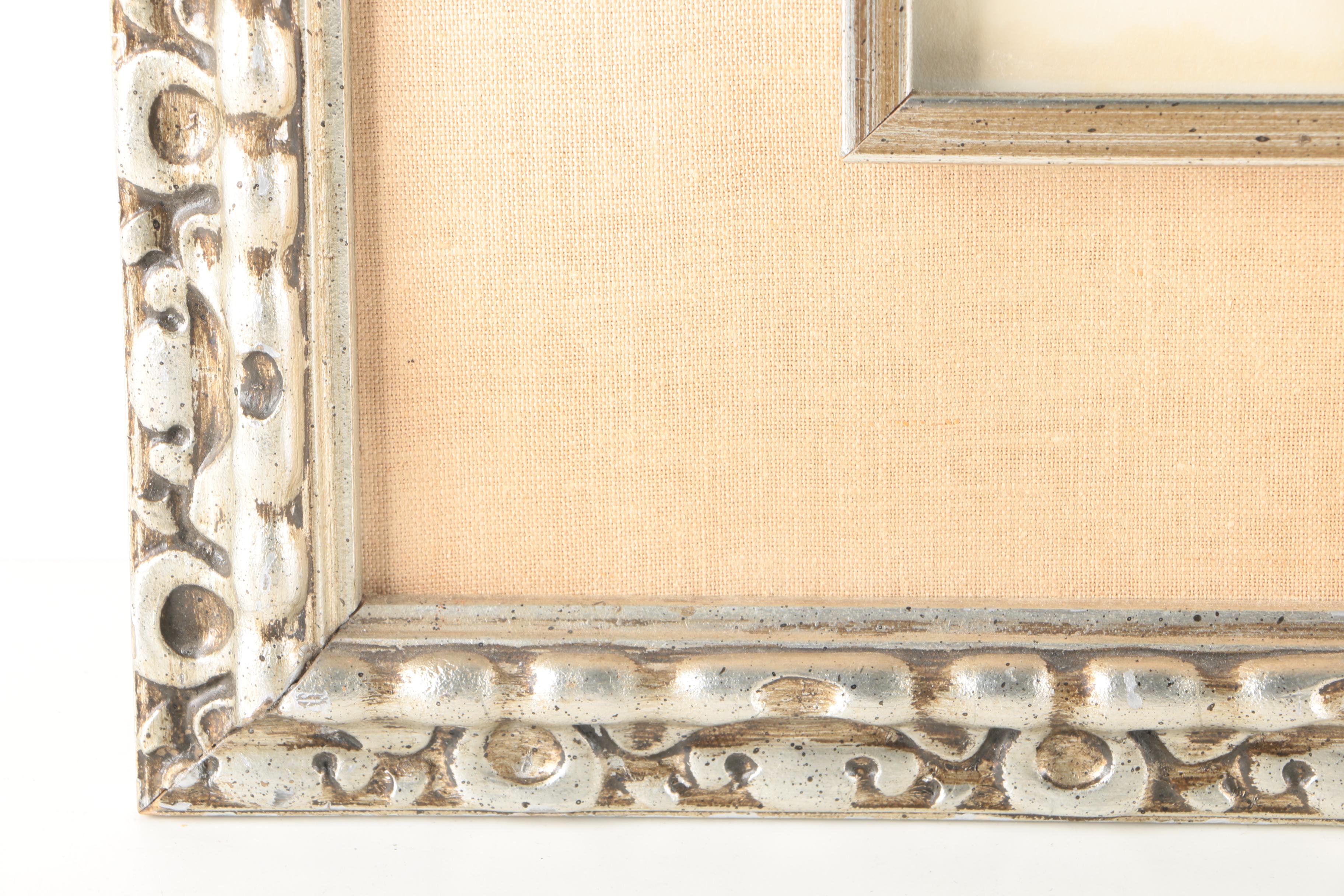 Mixed Media Painting on Paper of Portrait Attributed to Endre Szasz