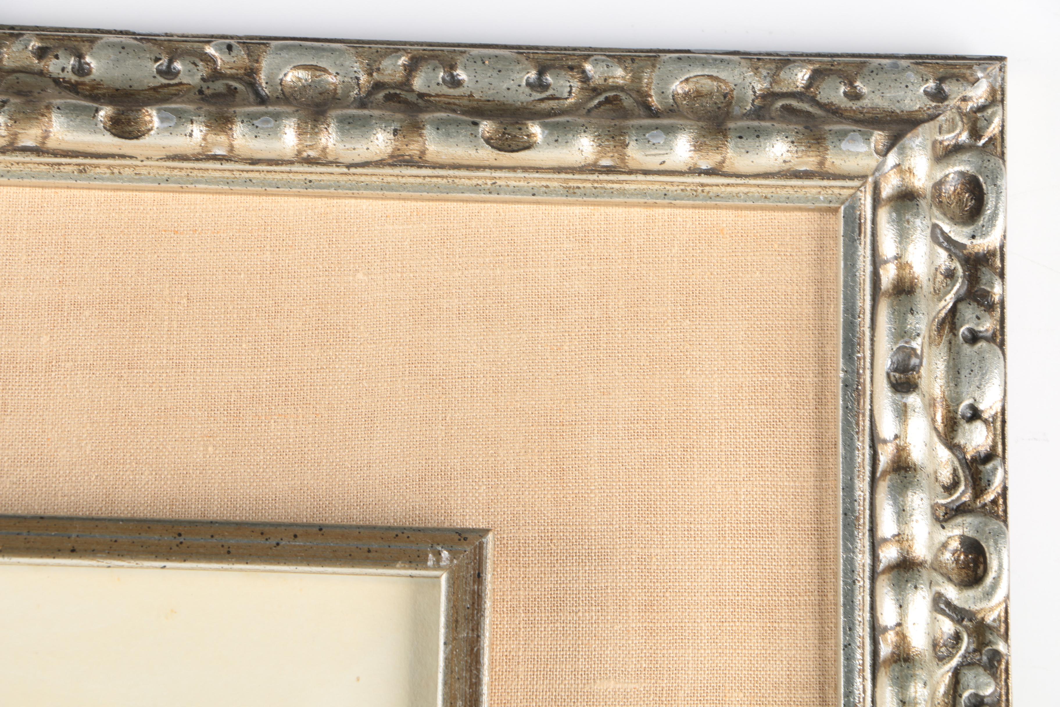 Mixed Media Painting on Paper of Portrait Attributed to Endre Szasz