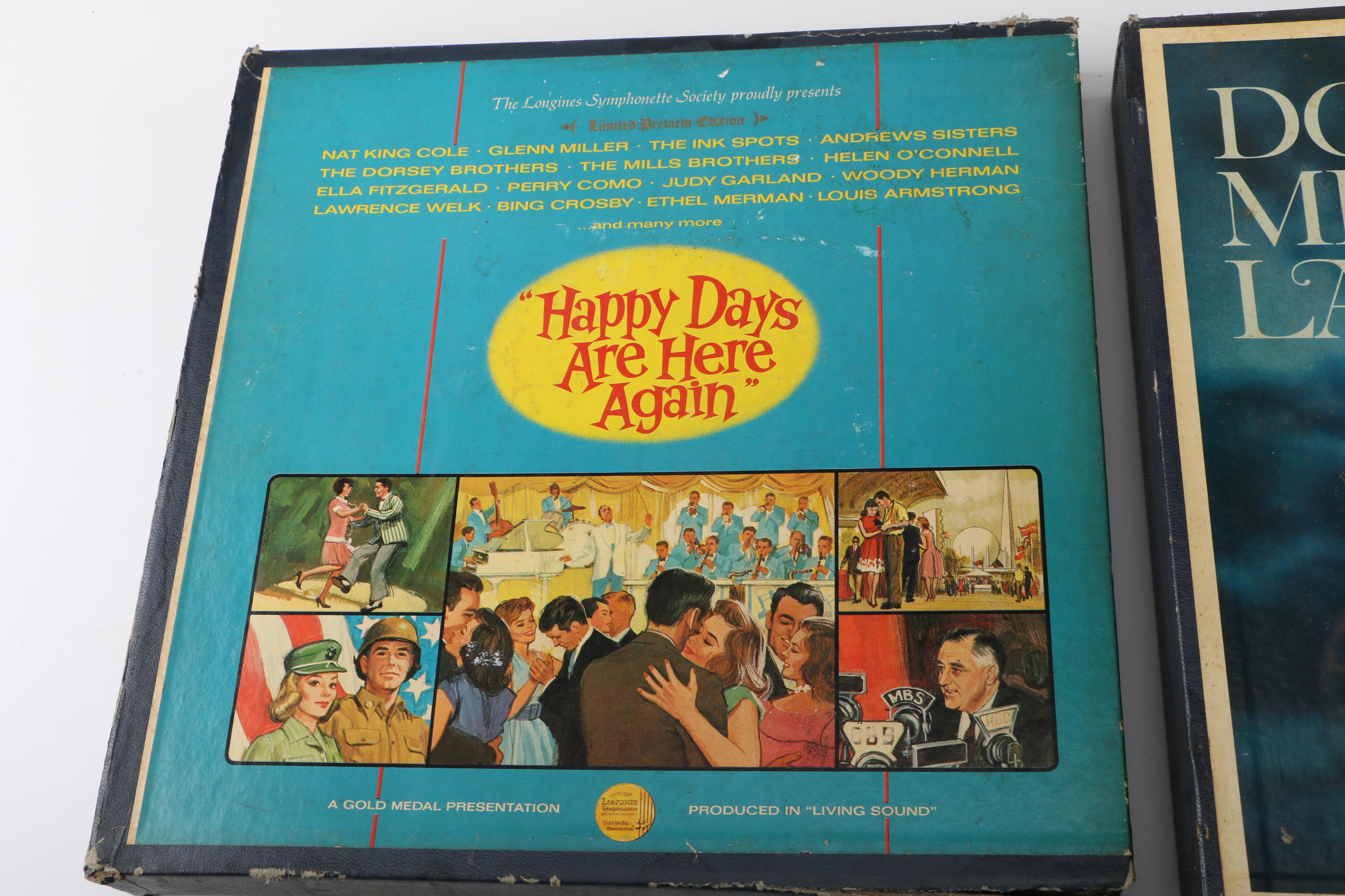 "Down Memory Lane," "Happy Days" Easy Listening LP Box Sets