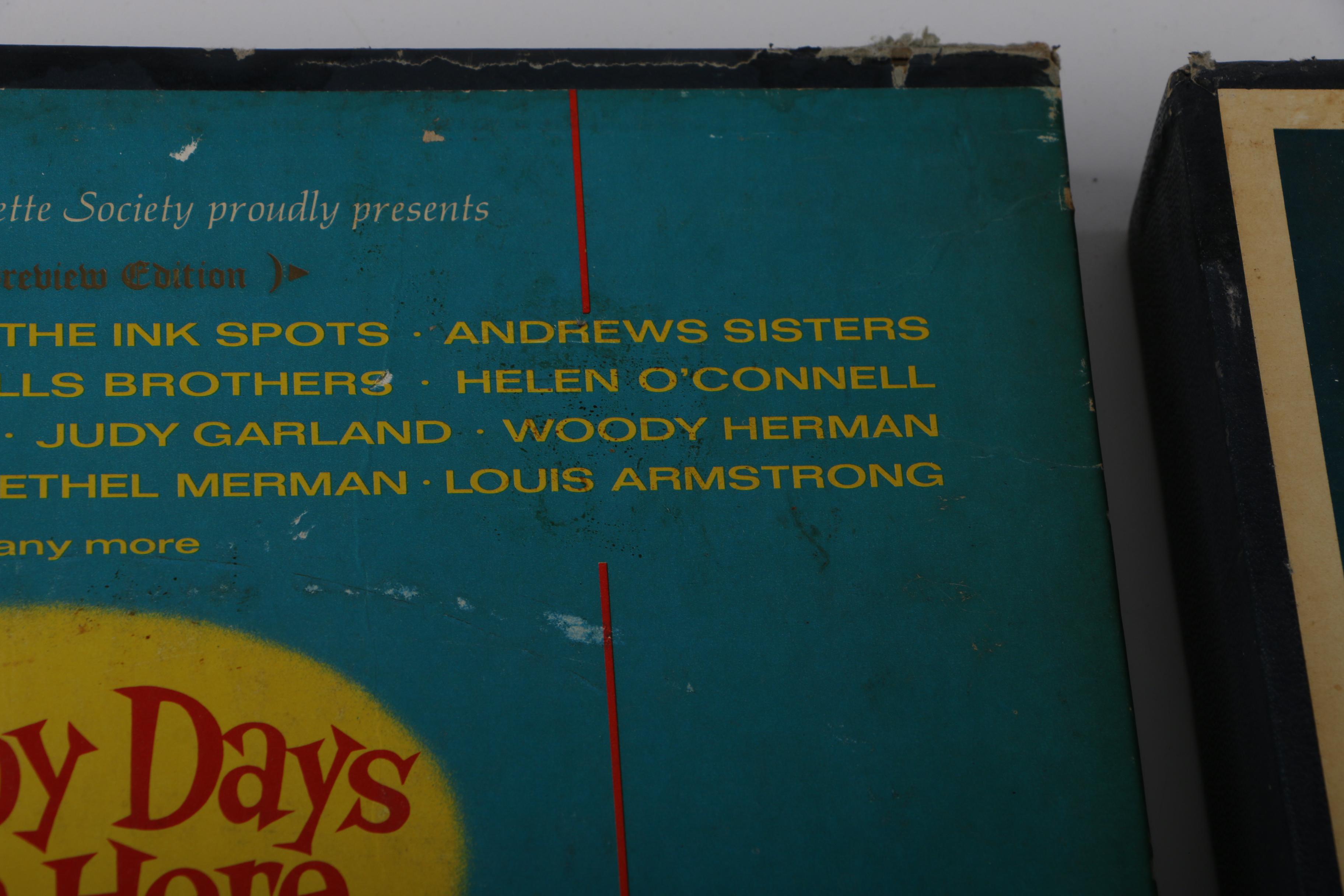 "Down Memory Lane," "Happy Days" Easy Listening LP Box Sets