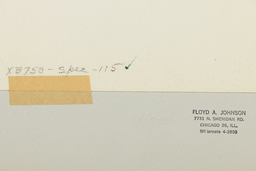 Floyd A. Johnson Watercolor Painting on Paper of Rural Landscape