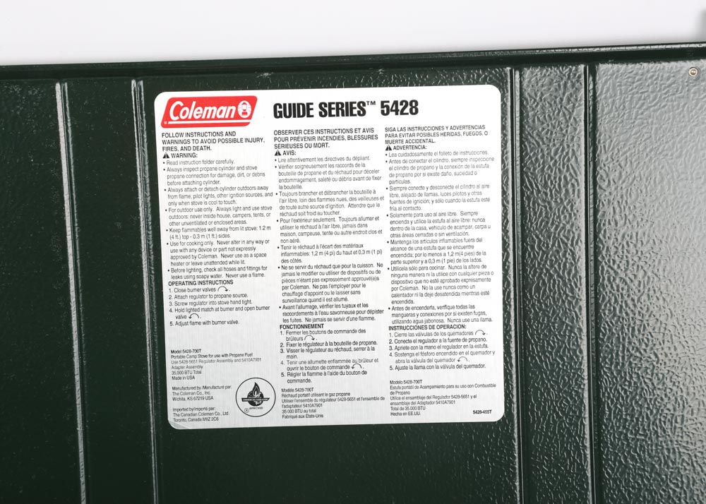 Coleman Three Burner Propane Camp Stove